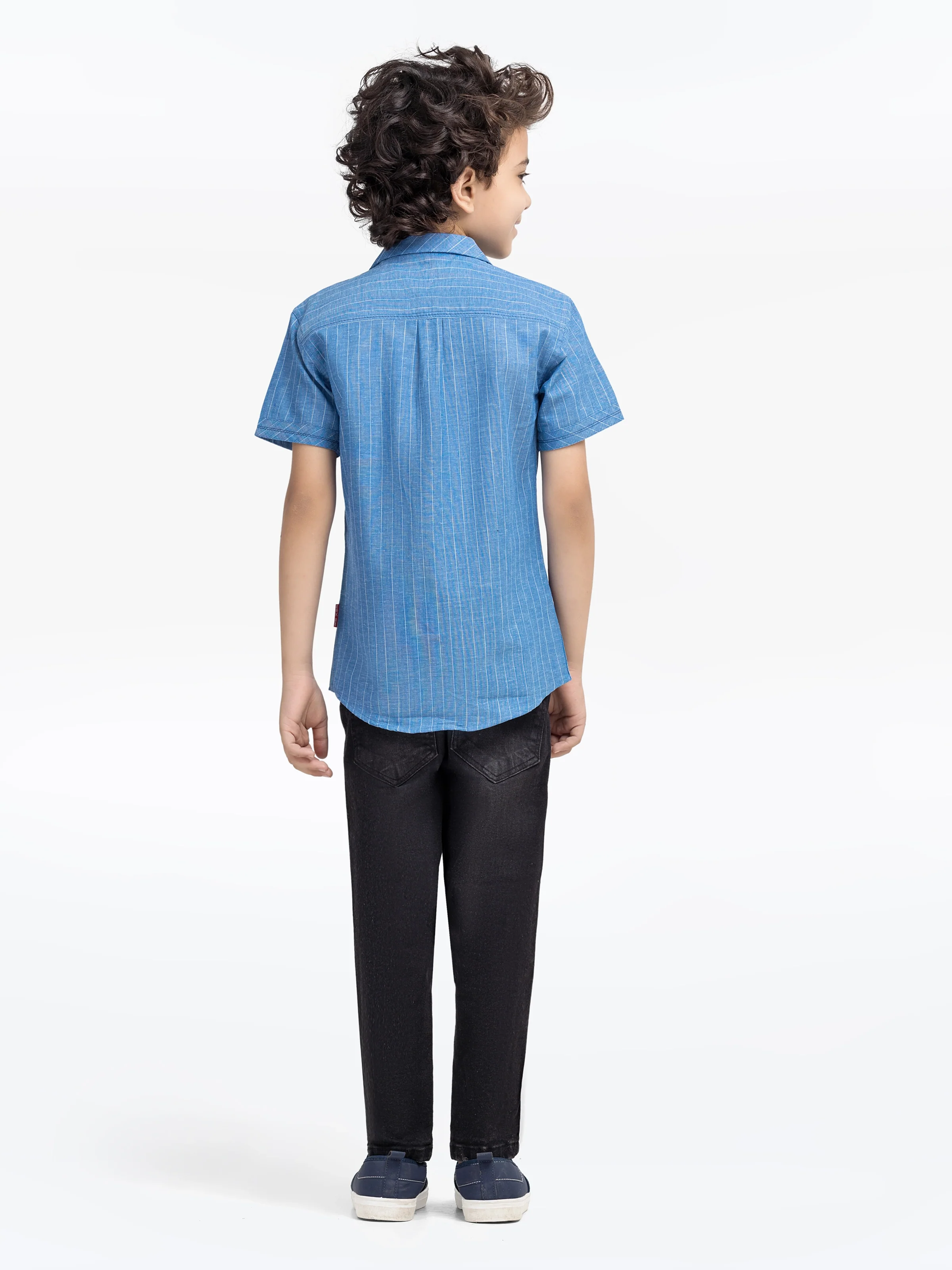 Half Sleeves Striped Shirt - EBTS5-27592 - Image 6