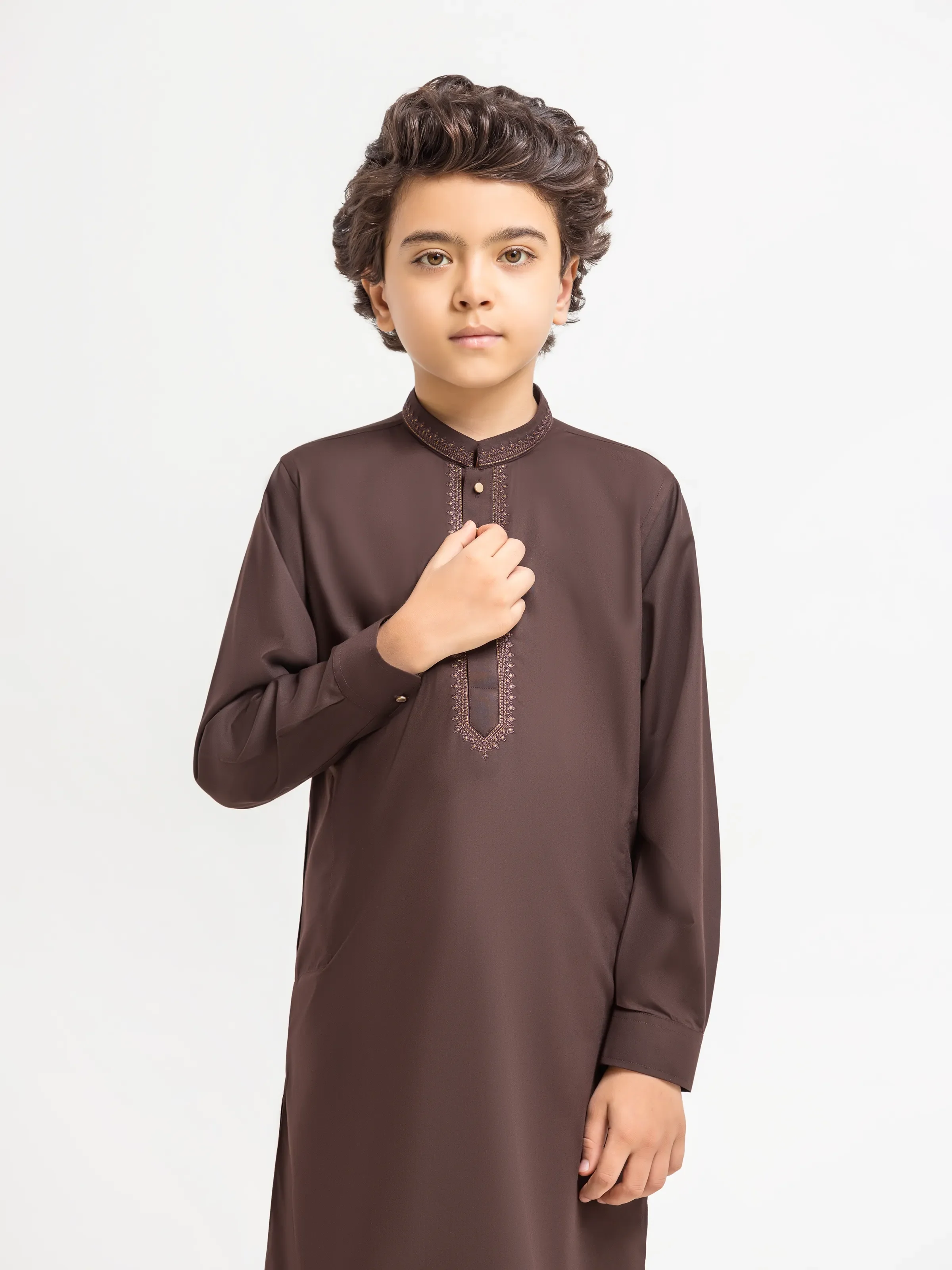 Embroidered Blended Shalwar Kameez - EBTKS6-4086 - Image 2