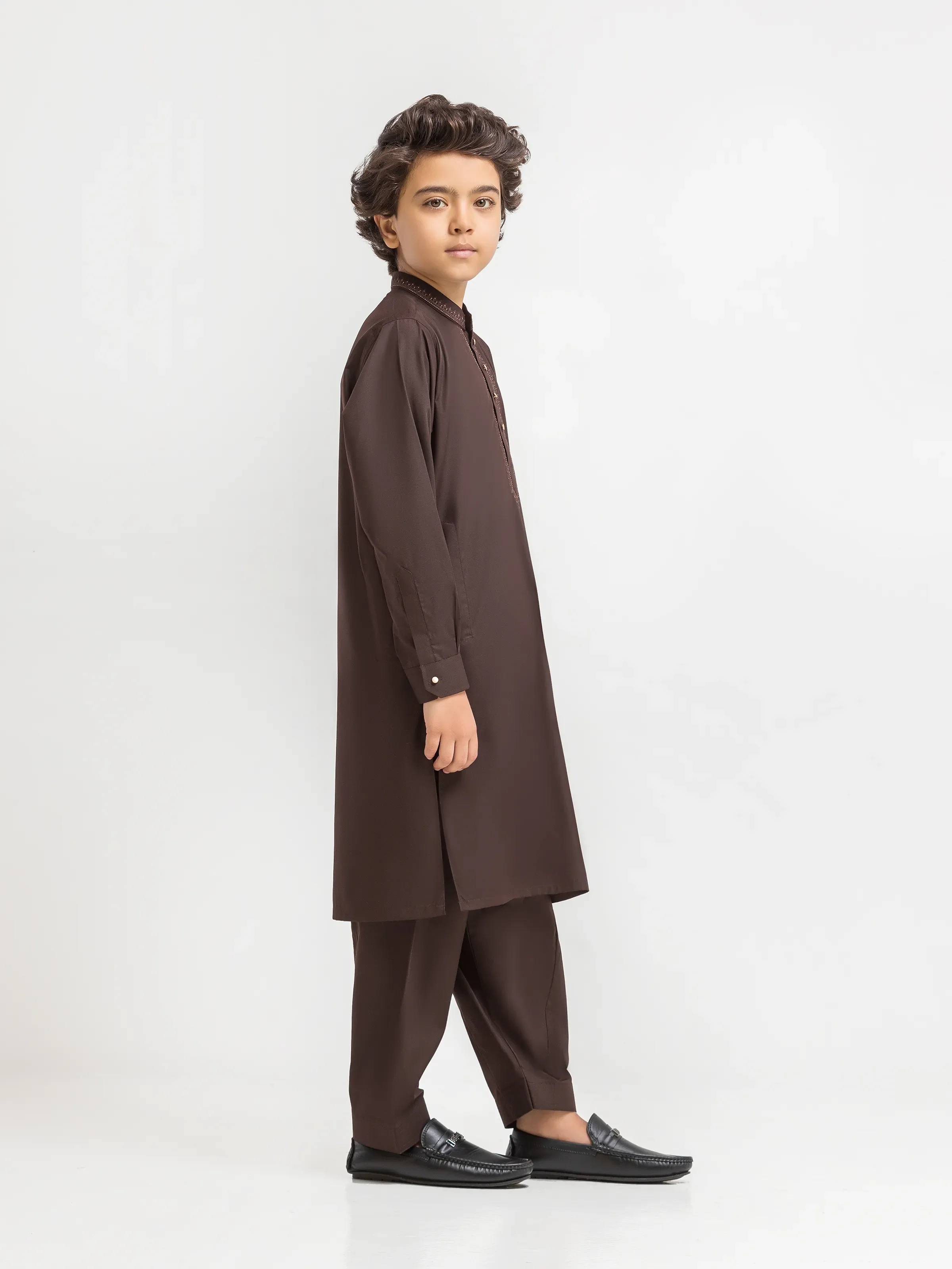Embroidered Blended Shalwar Kameez - EBTKS6-4086 - Image 4