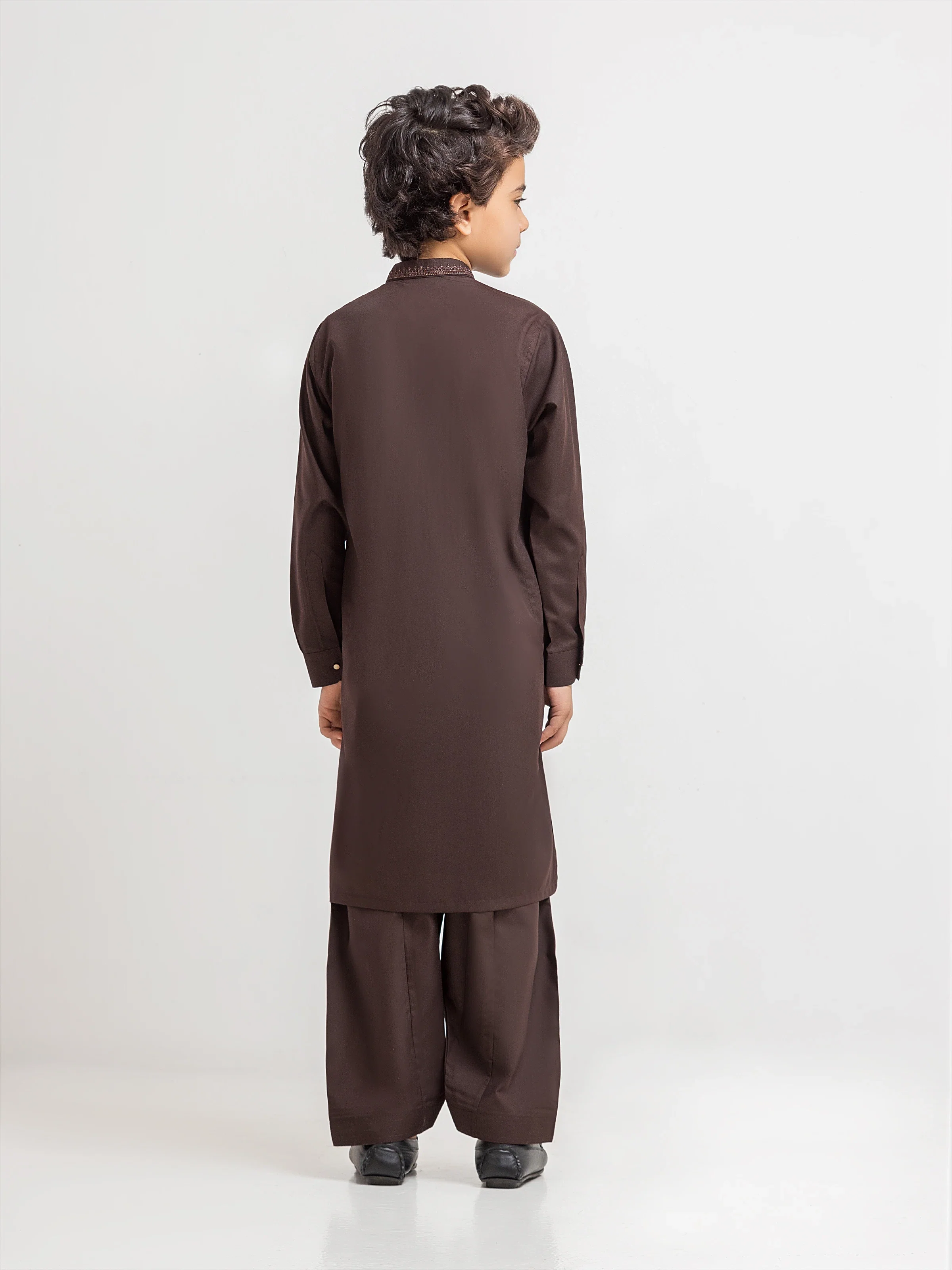 Embroidered Blended Shalwar Kameez - EBTKS6-4086 - Image 5