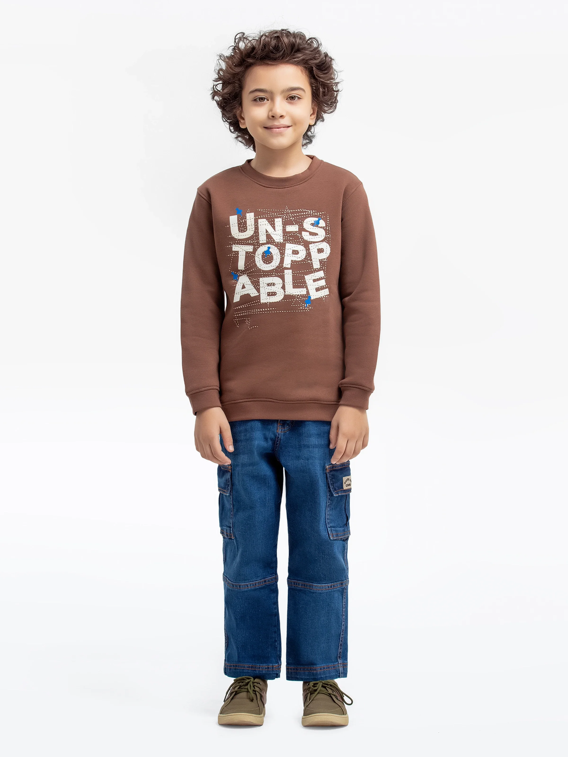 Crew Neck Graphic Sweatshirt - EBTSS24-002 - Image 2