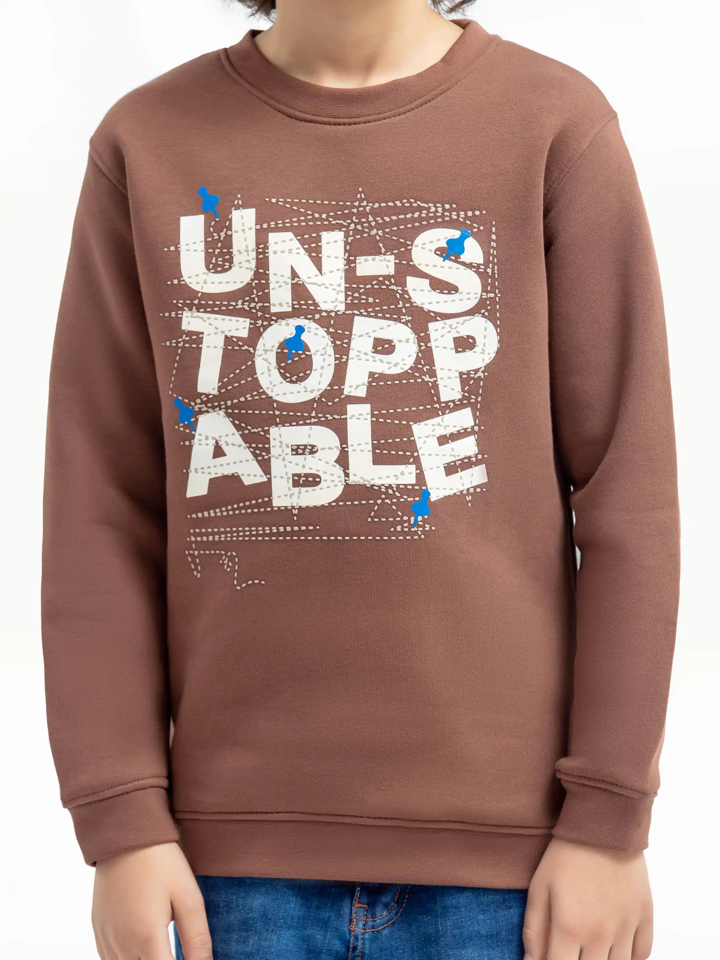 Crew Neck Graphic Sweatshirt - EBTSS24-002 - Image 3