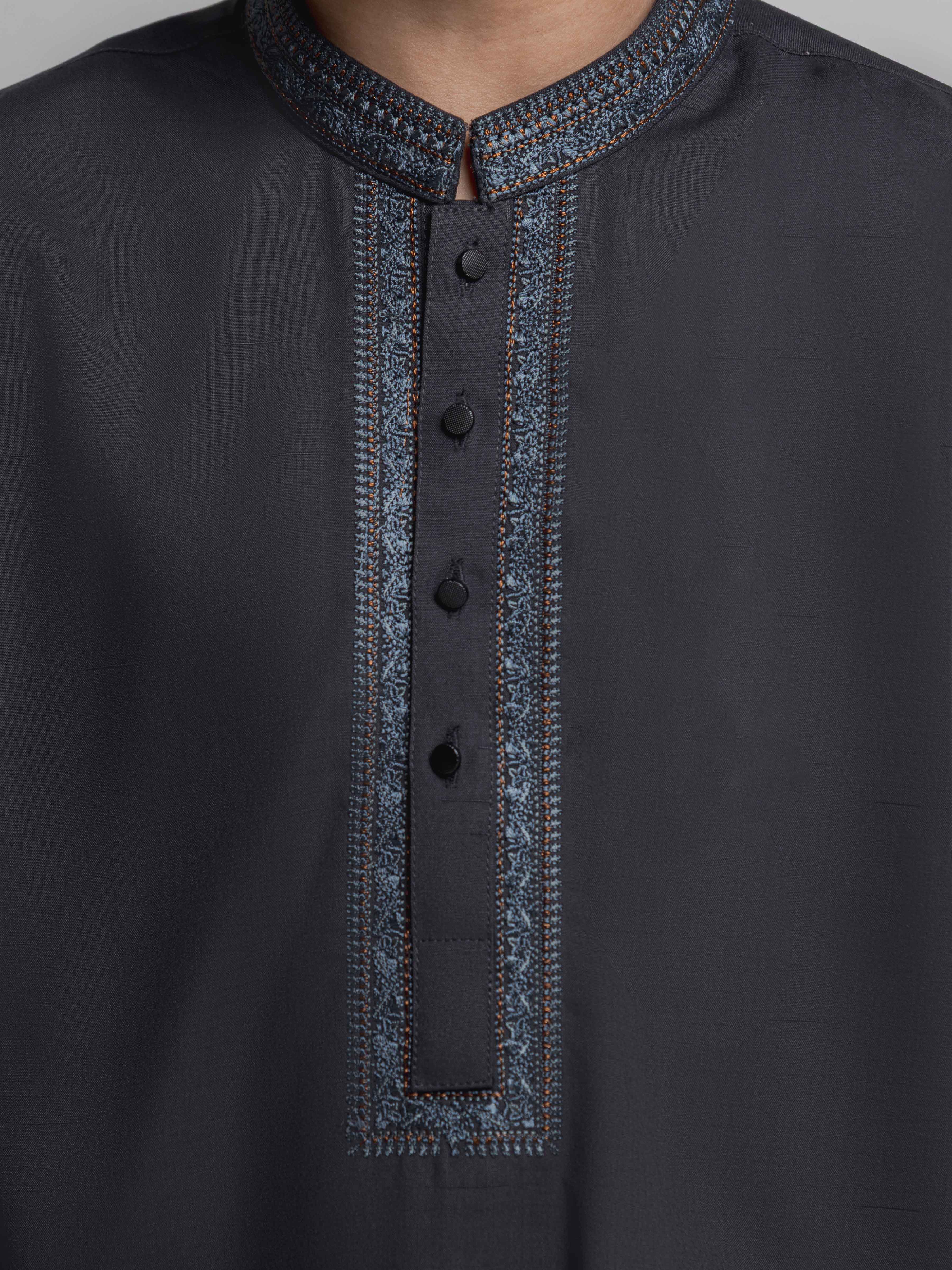 Embroidered Blended Shalwar Kameez - EBTKS6-4106 - Image 3
