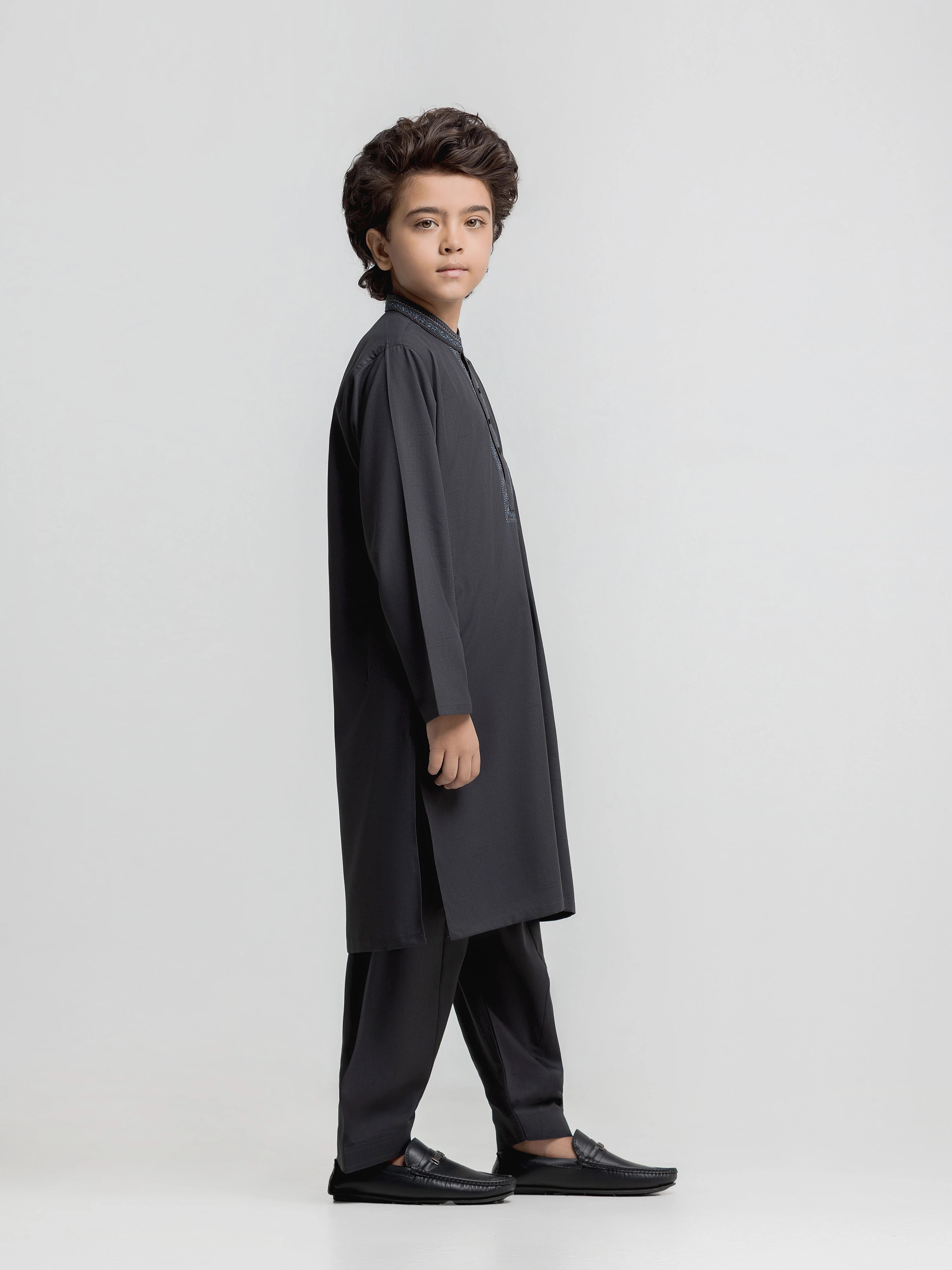 Embroidered Blended Shalwar Kameez - EBTKS6-4106 - Image 4