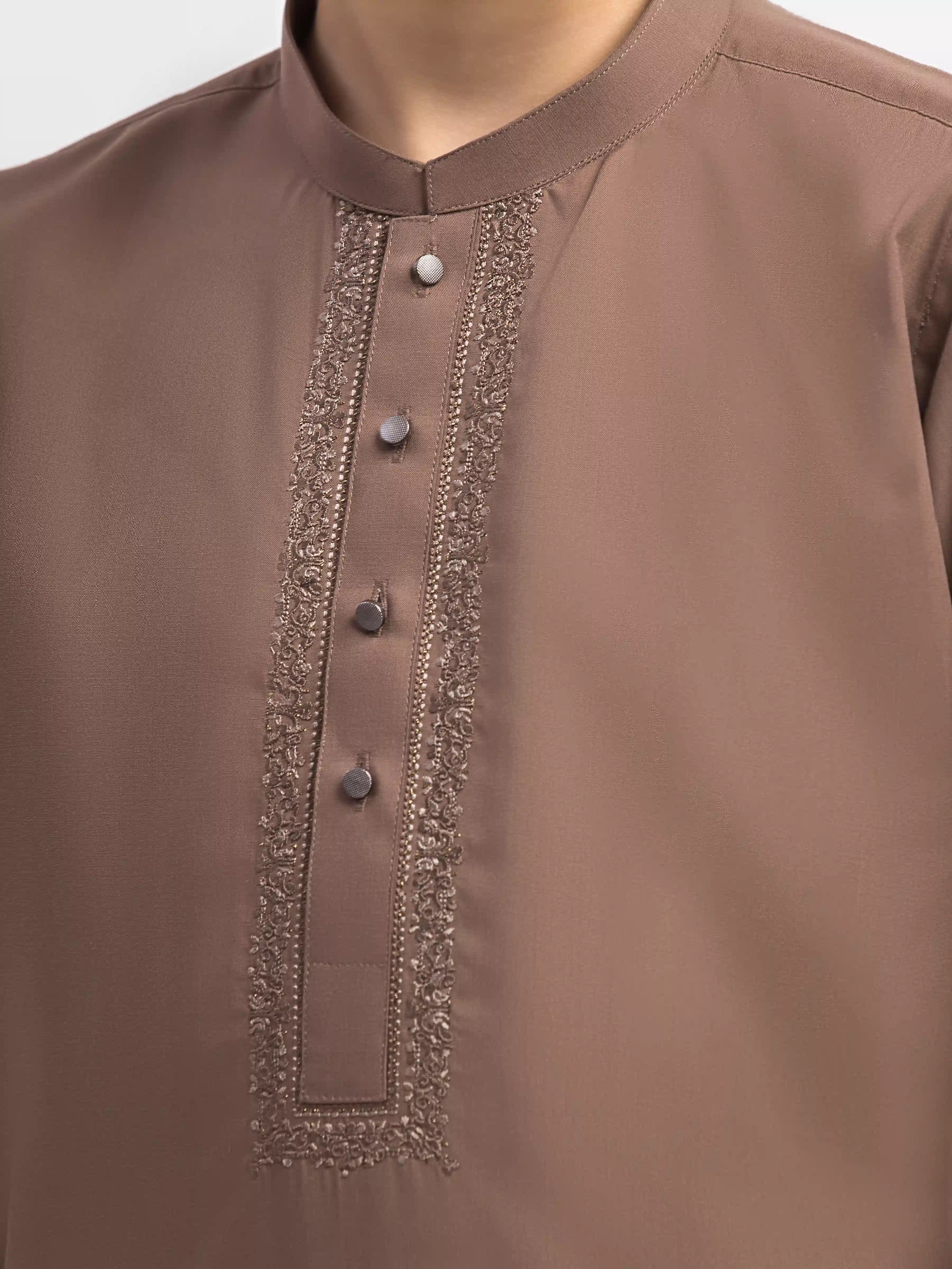 Embroidered Blended Shalwar Kameez - EBTKS5-4063 - Image 3