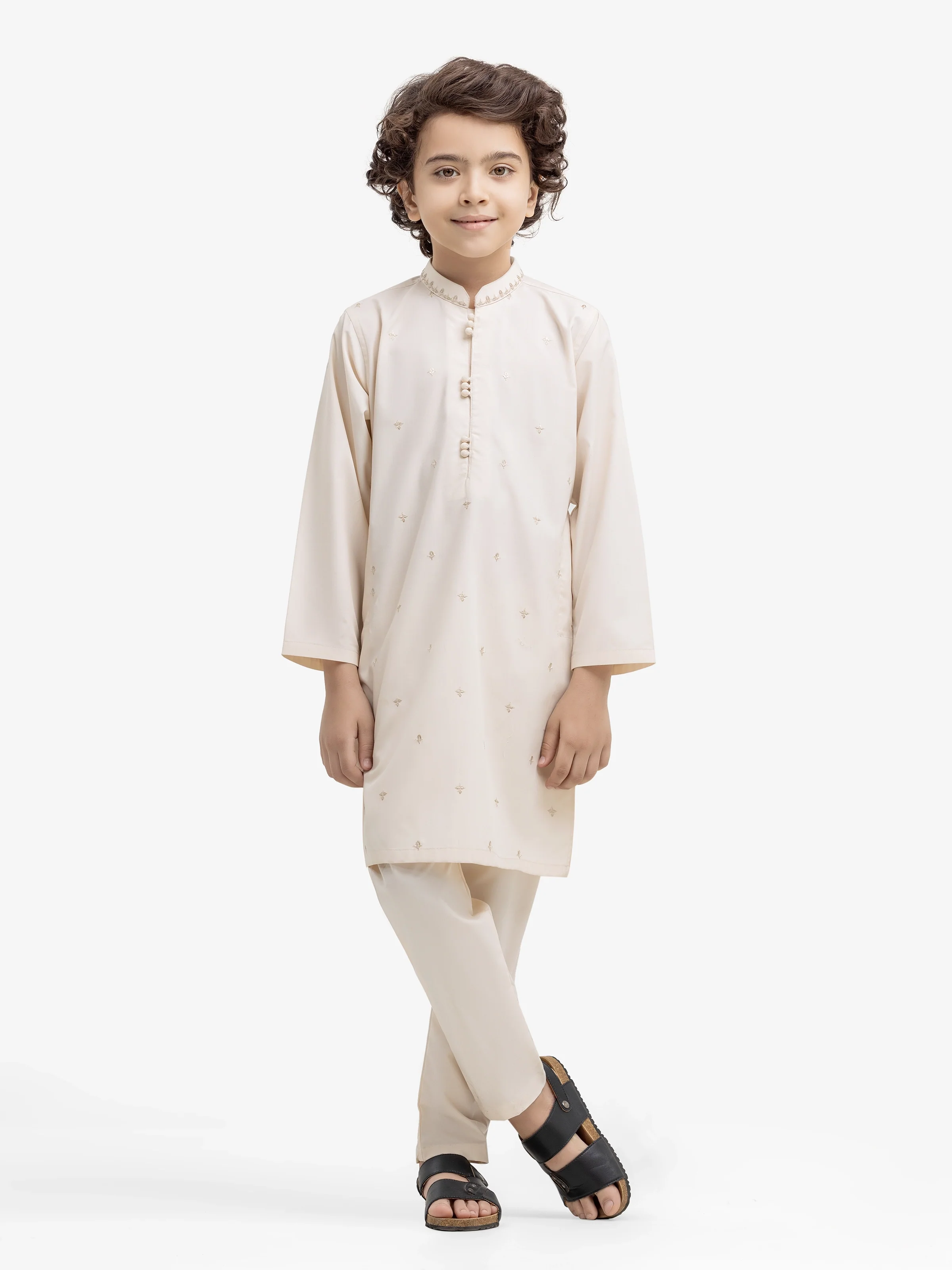 Embroidered Blended Kurta Pajama - EBTKP5-015