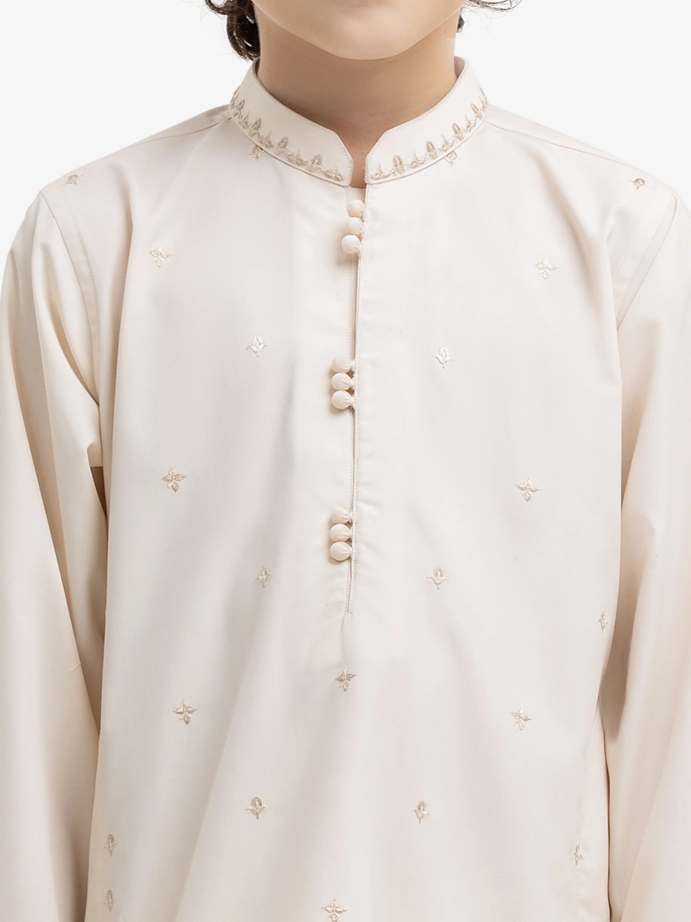 Embroidered Blended Kurta Pajama - EBTKP5-015 - Image 3