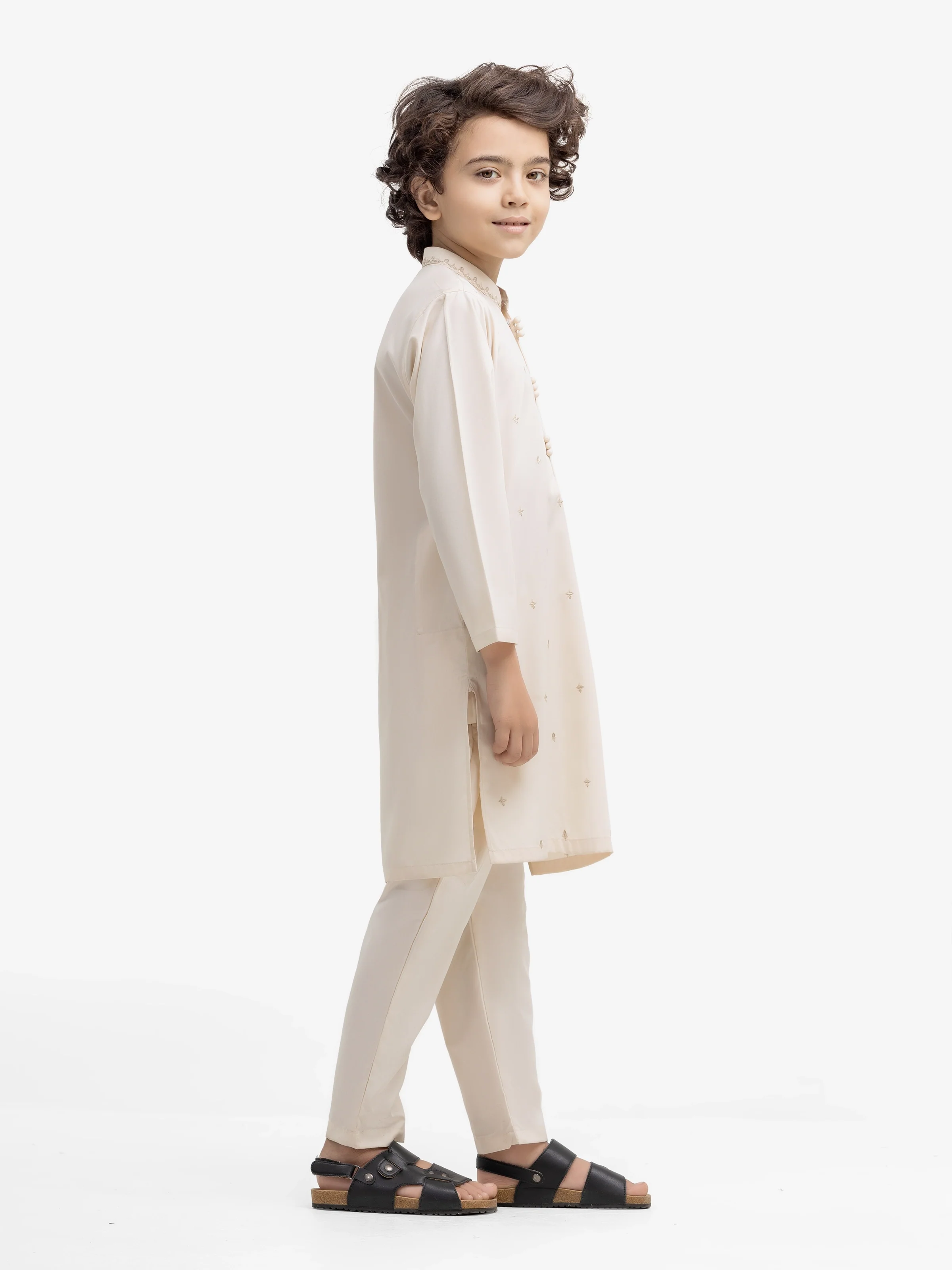 Embroidered Blended Kurta Pajama - EBTKP5-015 - Image 4