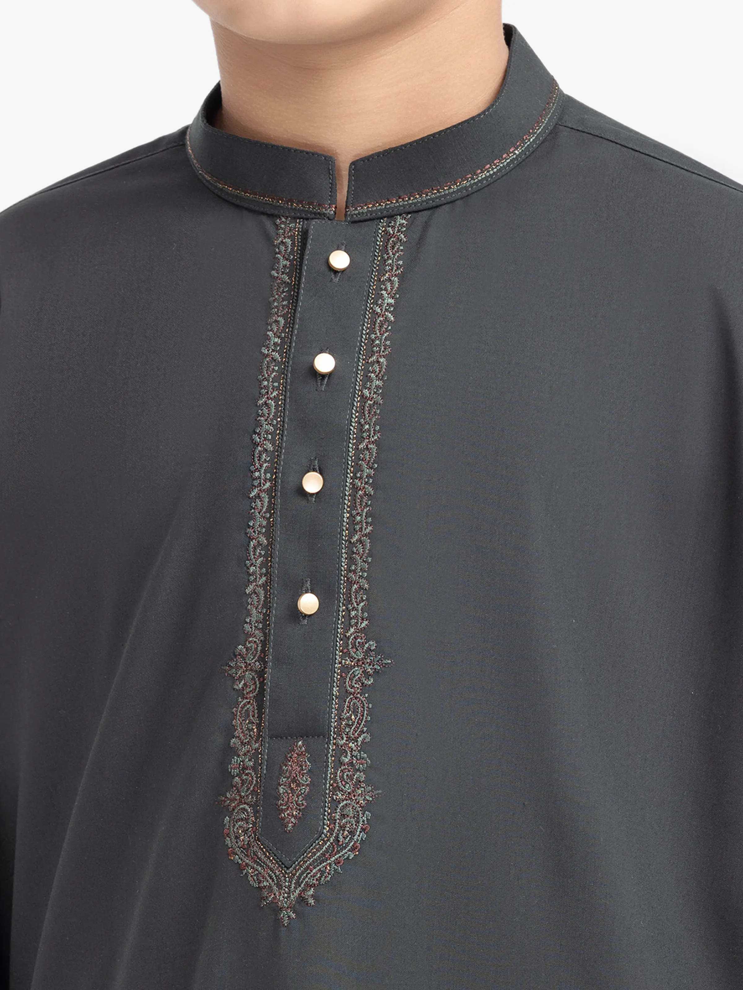 Embroidered Blended Shalwar Kameez - EBTKS5-4009 - Image 3