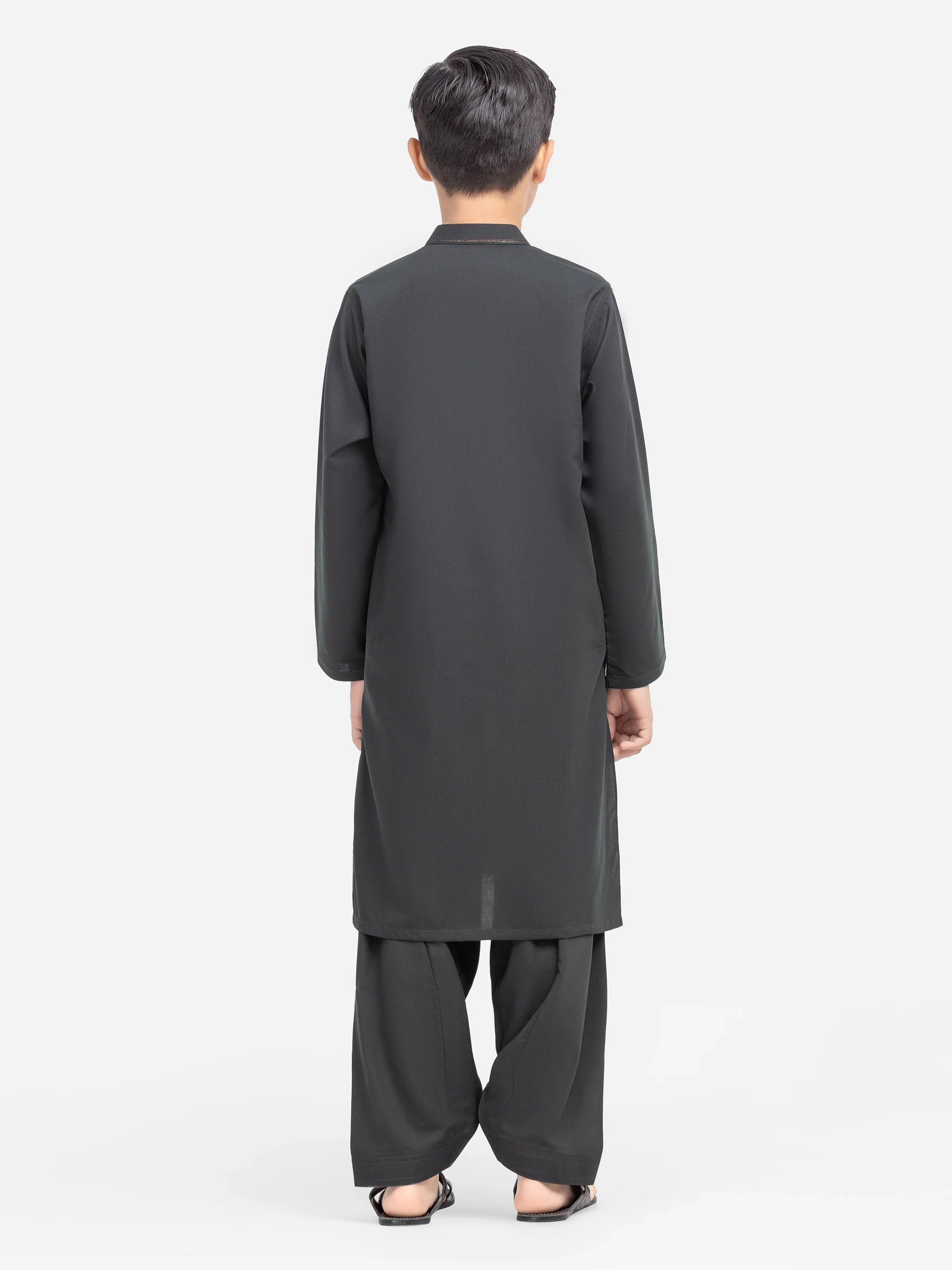 Embroidered Blended Shalwar Kameez - EBTKS5-4009 - Image 5