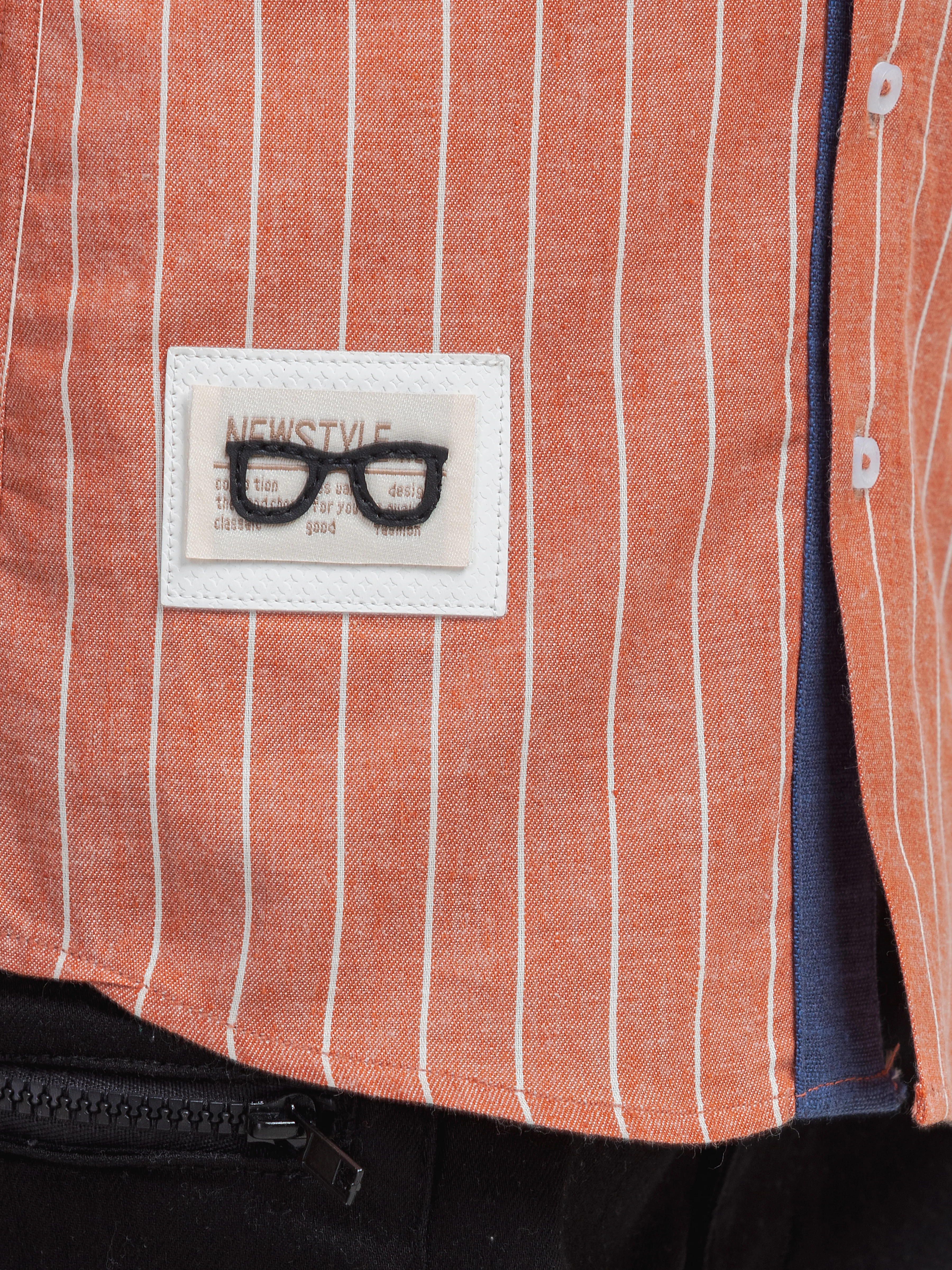 Half Sleeves Striped Shirt - EBTSH6-27706 - Image 4