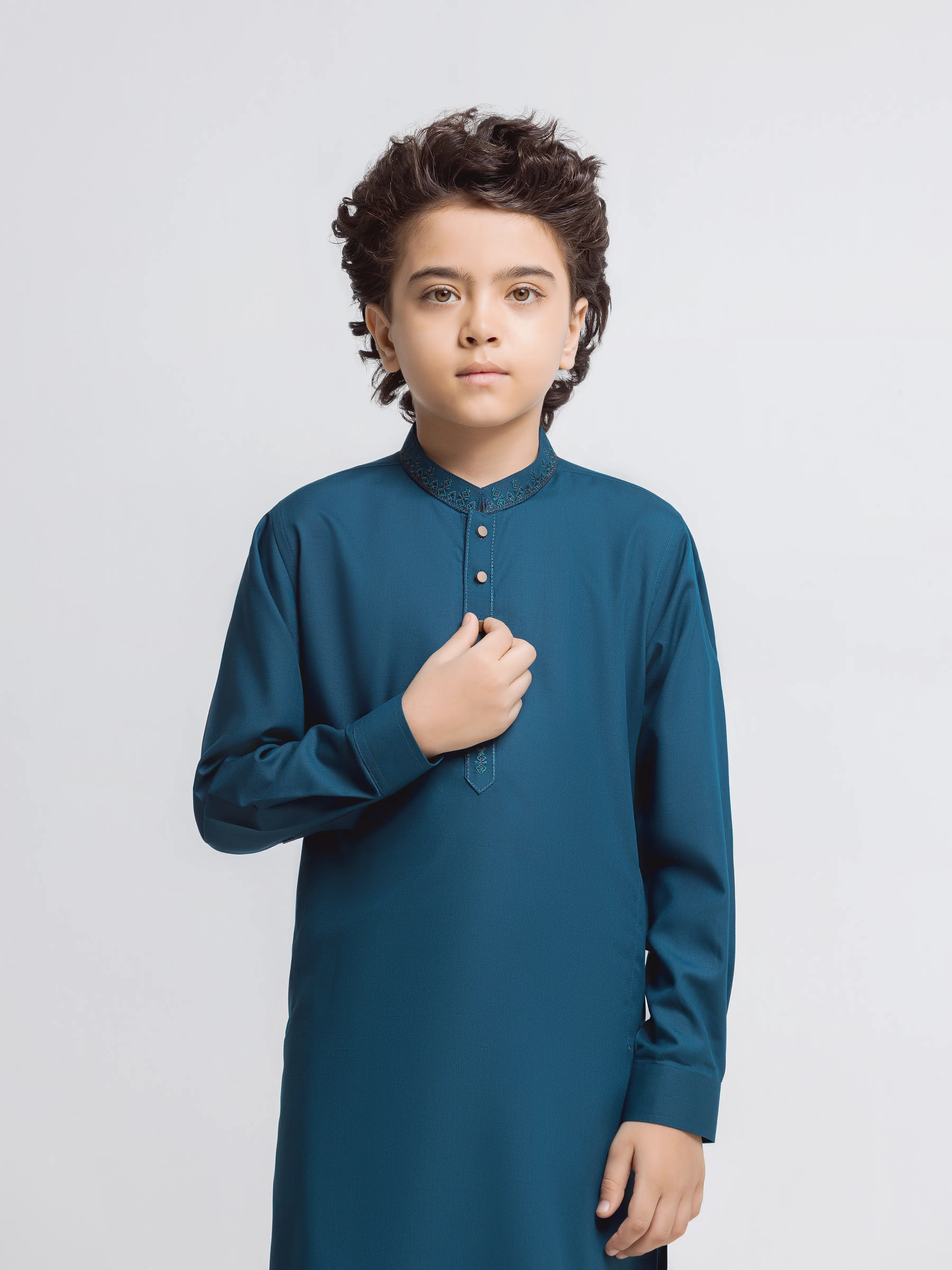 Embroidered Blended Shalwar Kameez - EBTKS6-4116 - Image 2
