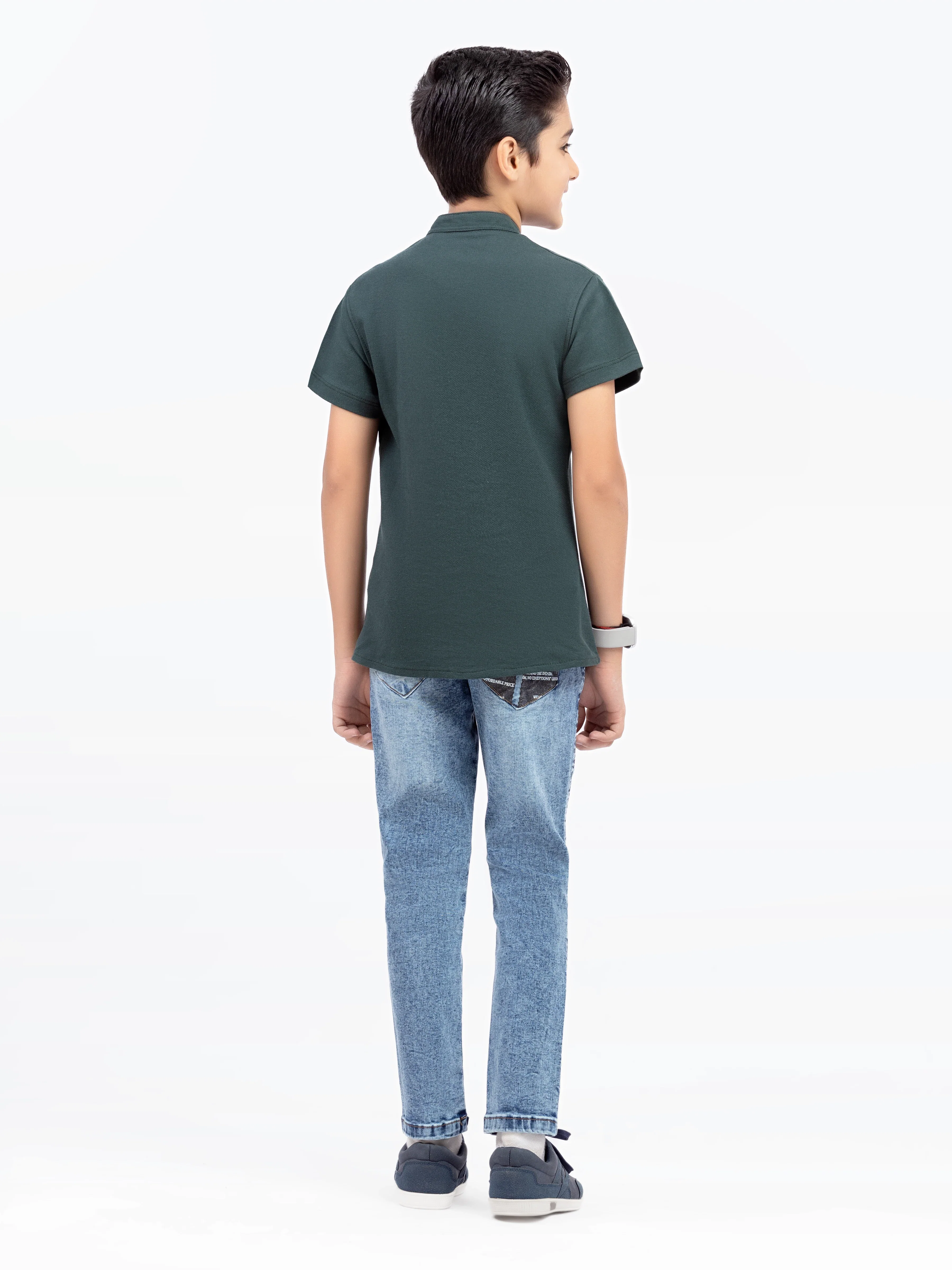 Half Sleeves Basic Shirt - EBTS24-27558 - Image 5