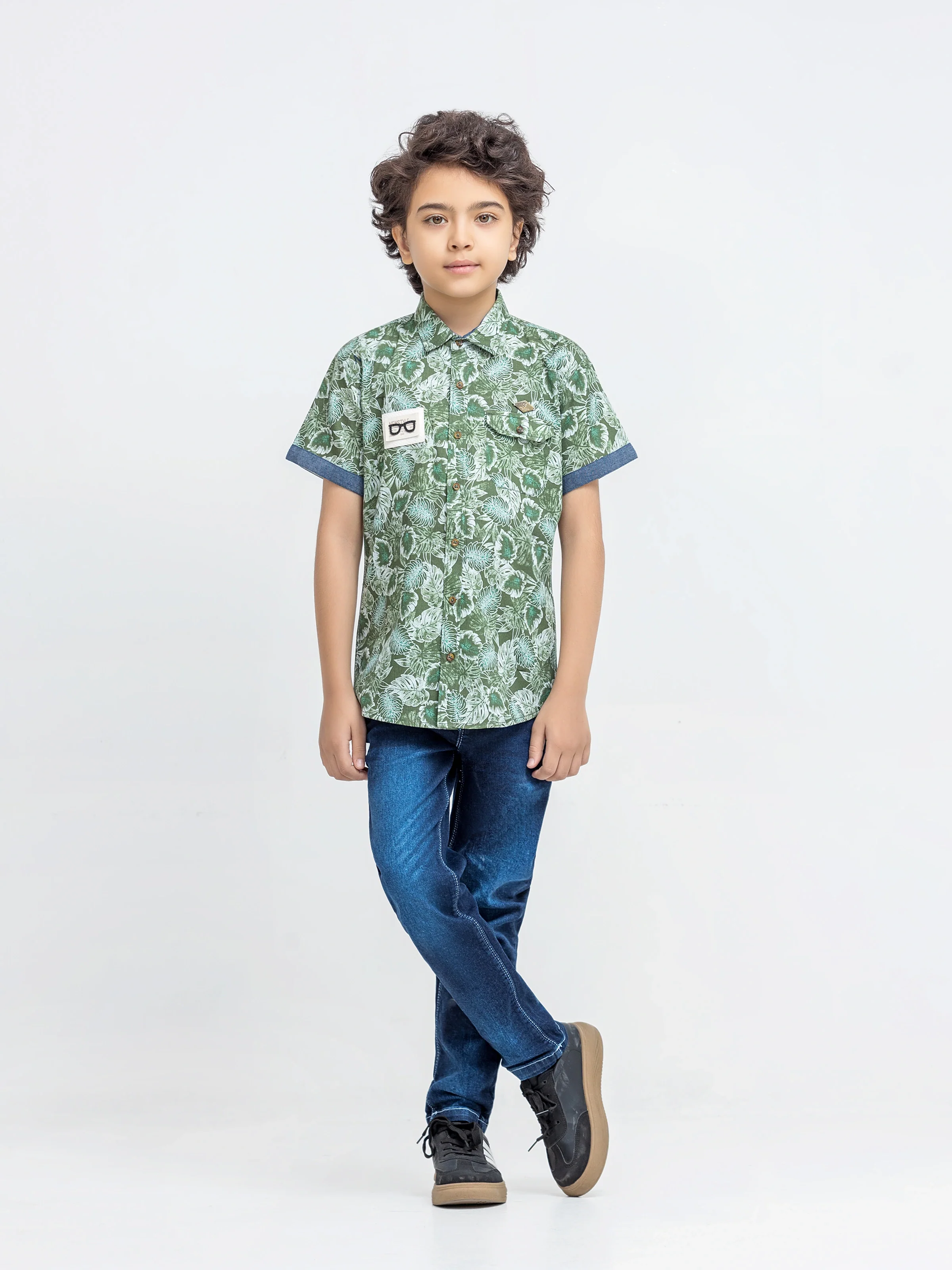 Half Sleeves Printed Shirt - EBTS5-27677 - Image 2