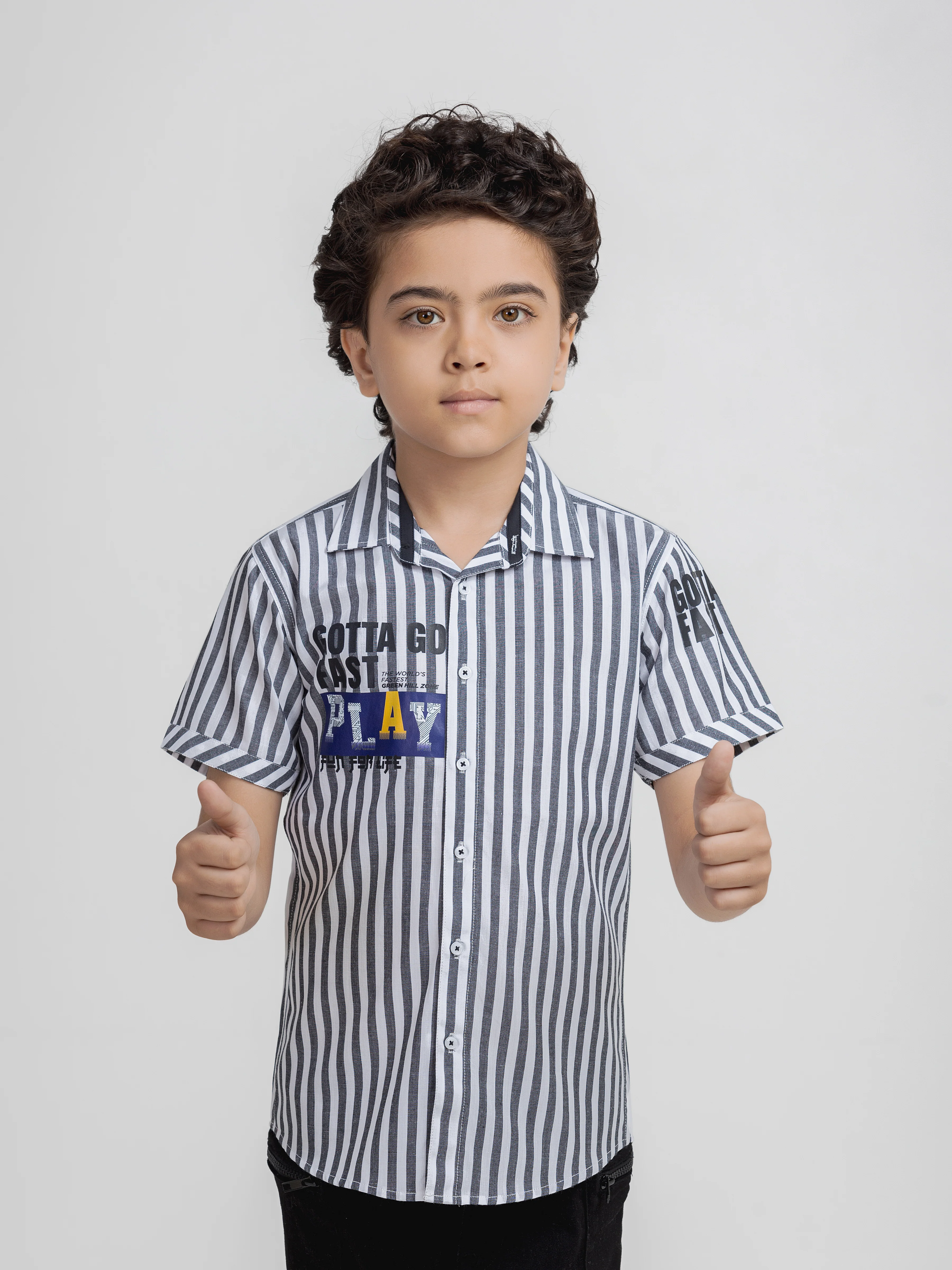 Half Sleeves Striped Shirt - EBTSH6-27703