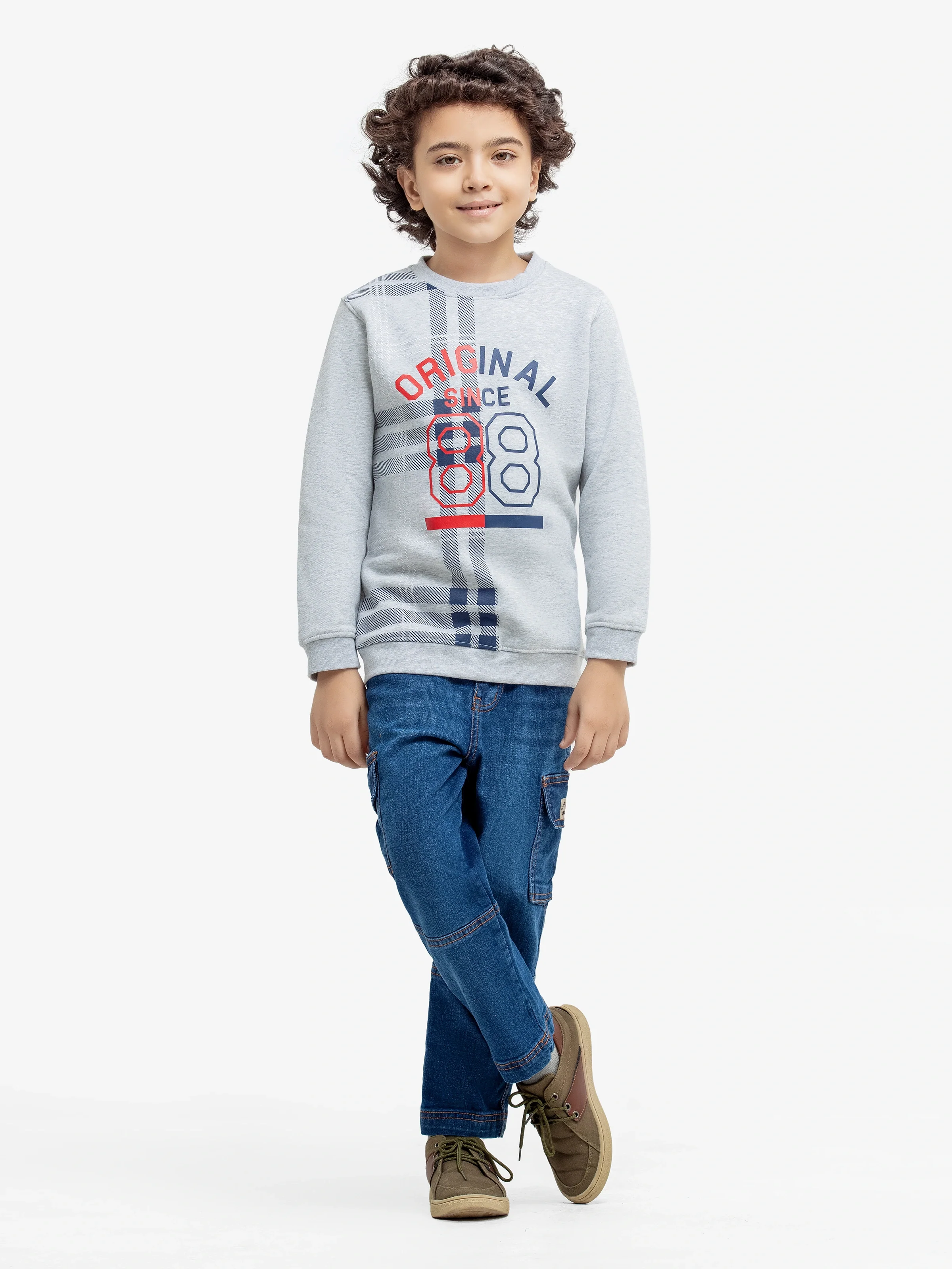 Crew Neck Graphic Sweatshirt - EBTSS24-013 - Image 2