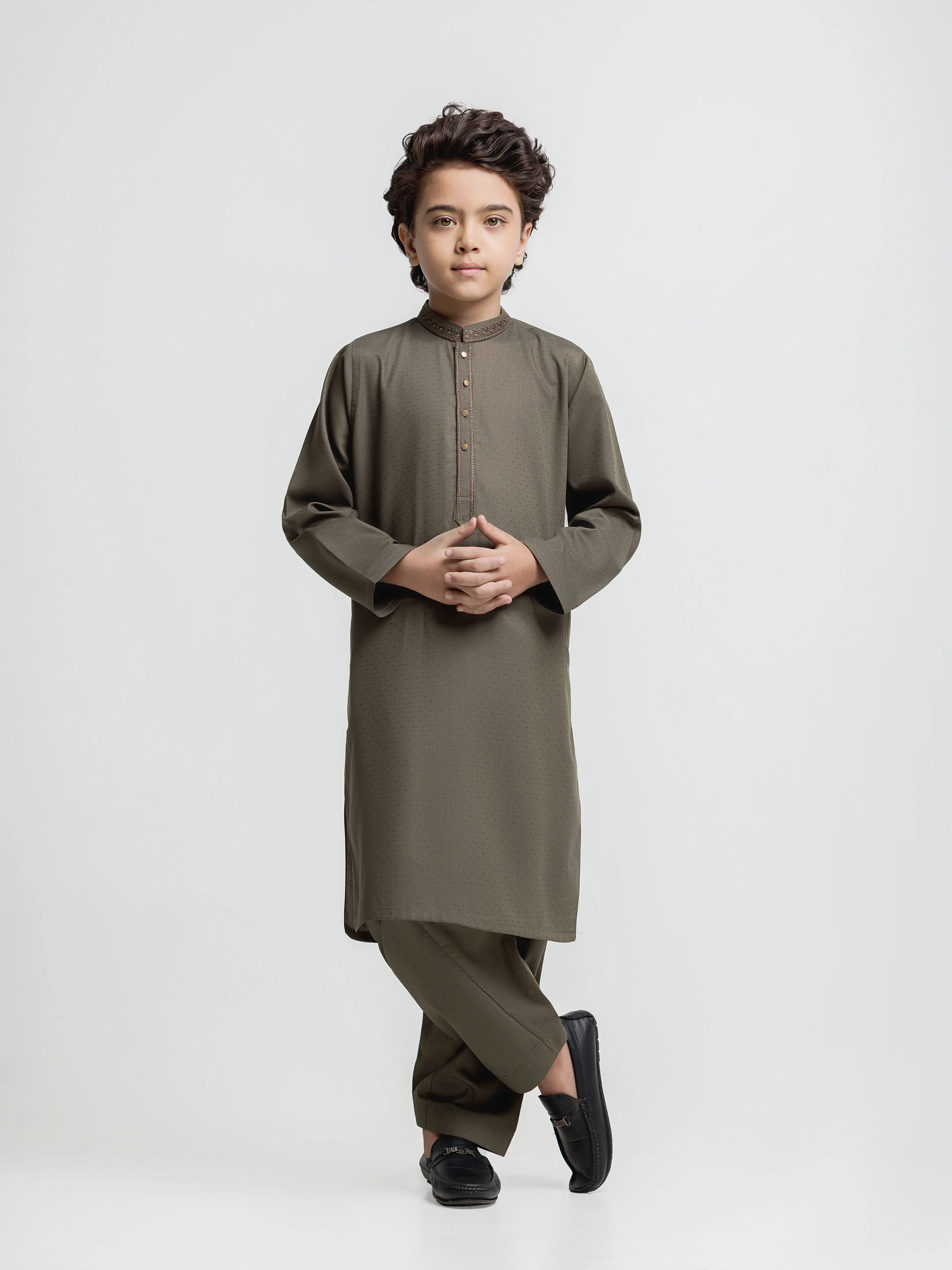 Embroidered Dobby Shalwar Kameez - EBTKS6-4114