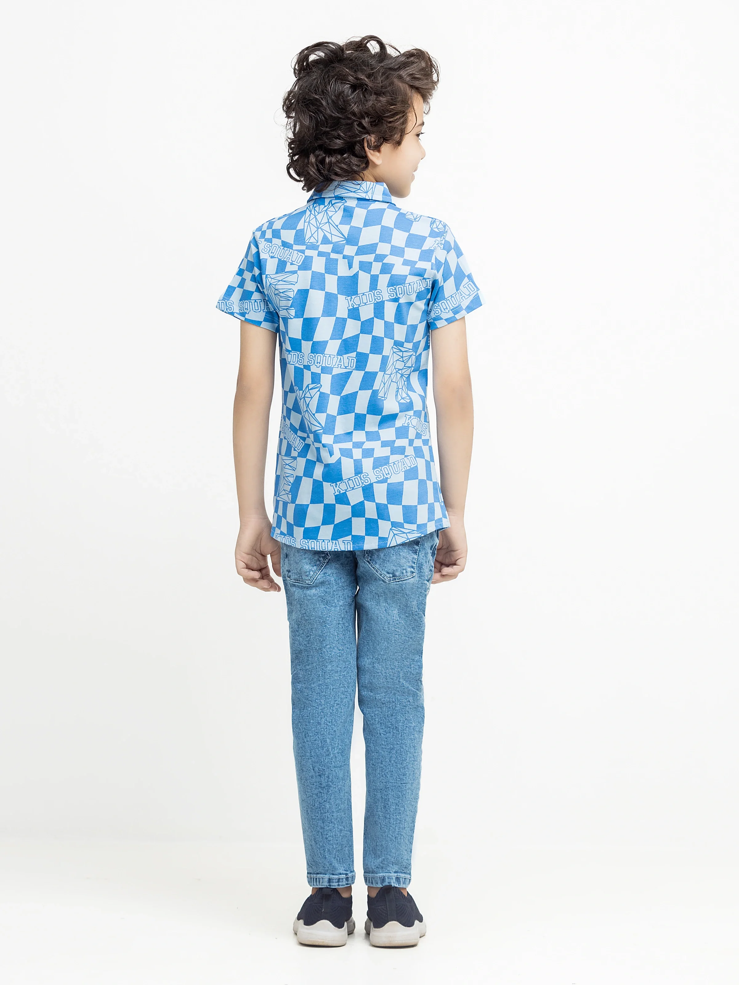 Half Sleeves Printed Shirt - EBTS5-27630 - Image 4