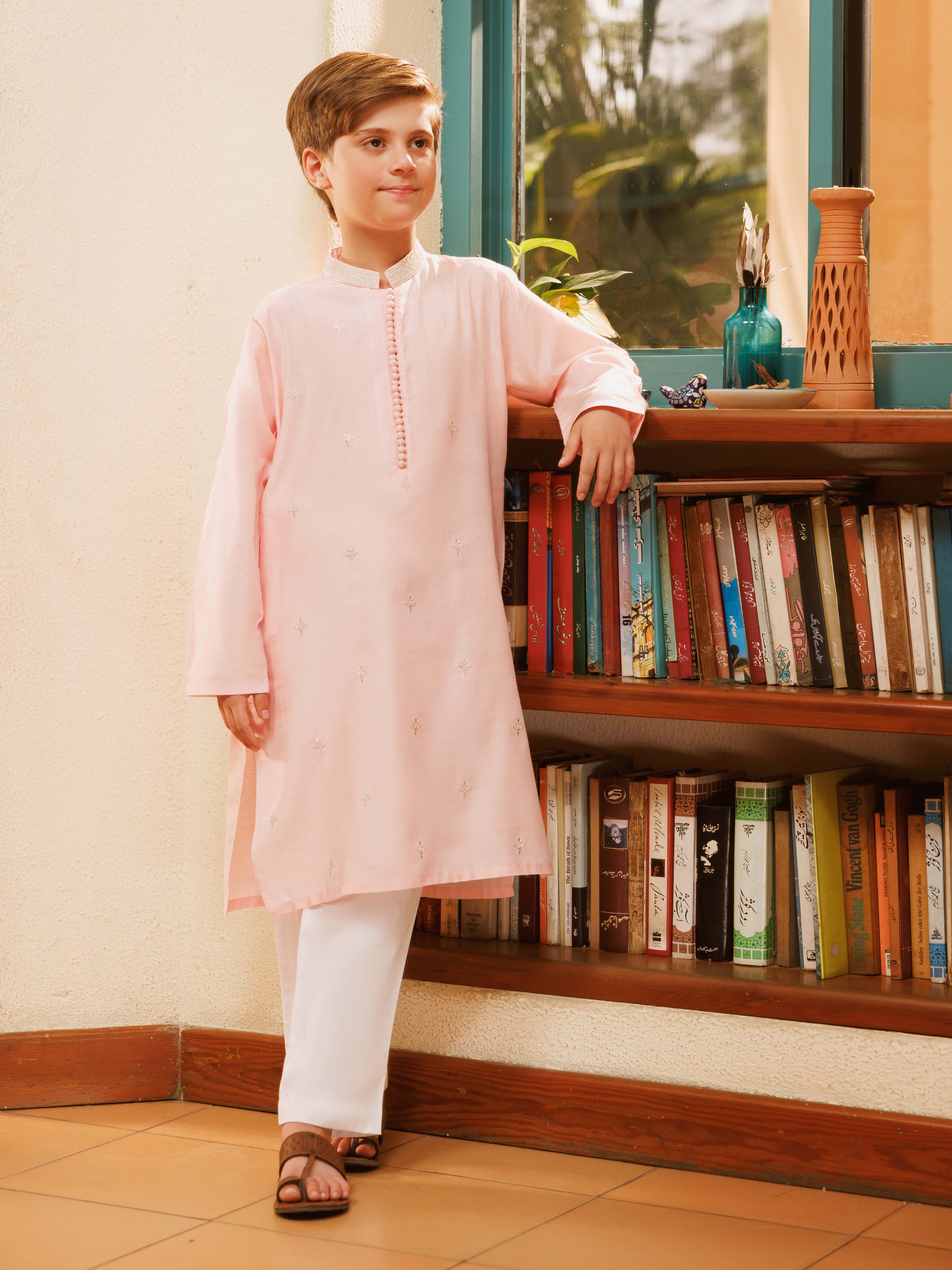 Embroidered Blended Kurta - EBTKC5-025