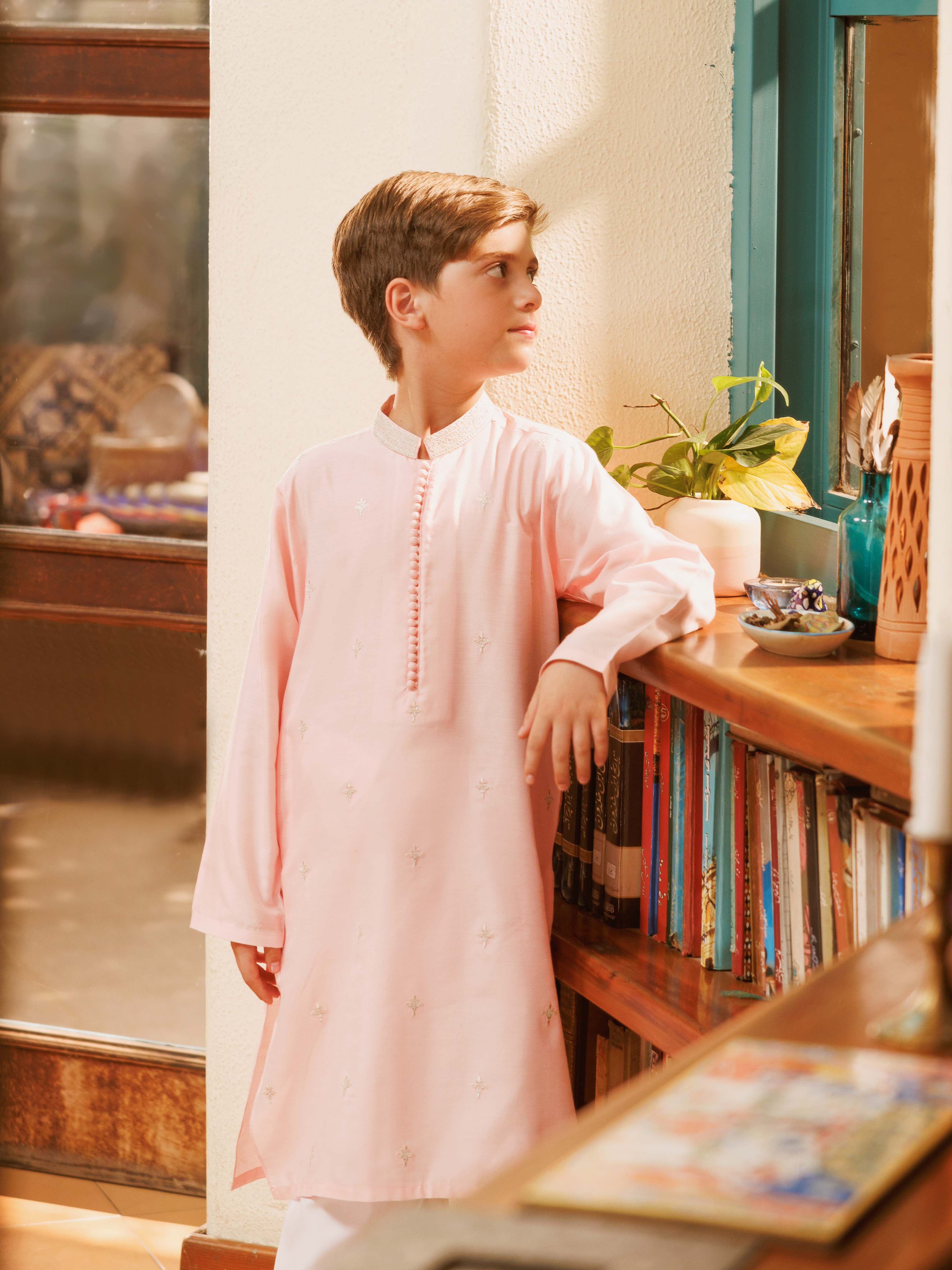 Embroidered Blended Kurta - EBTKC5-025 - Image 2