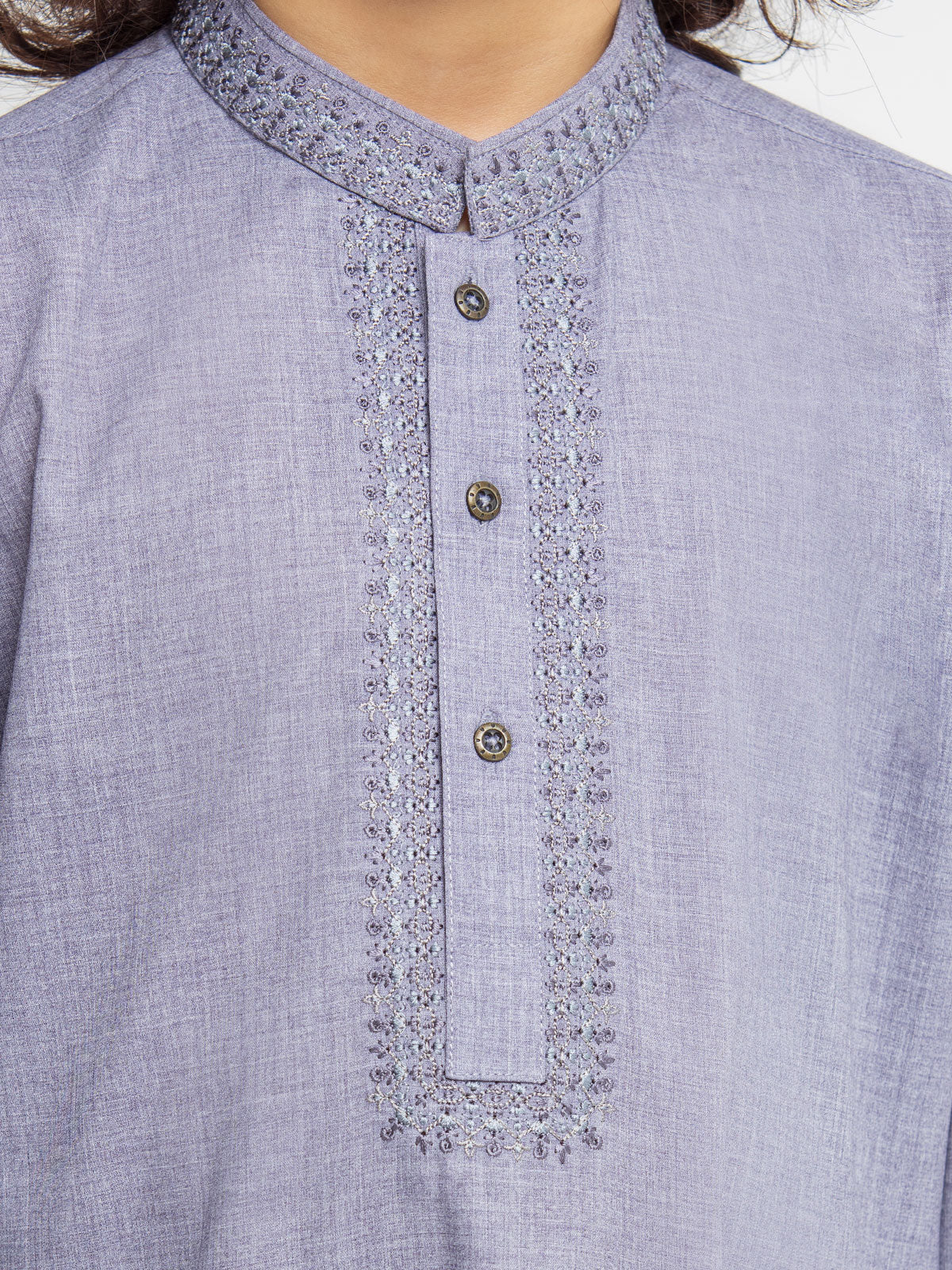 Embroidered Blended Shalwar Kameez - EBTKS24-3915 - Image 4