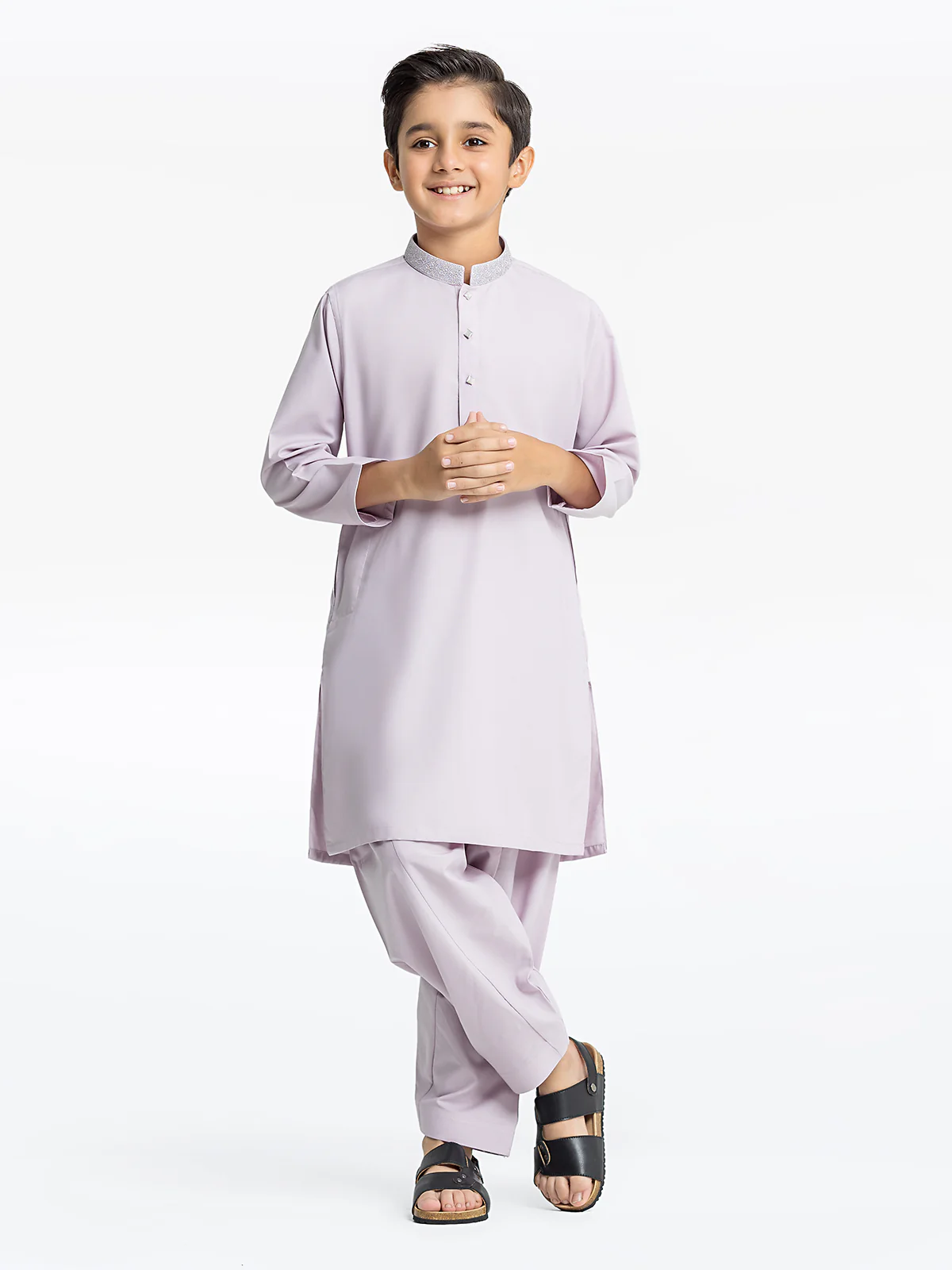 Embroidered Blended Shalwar Kameez - EBTKS24-3956