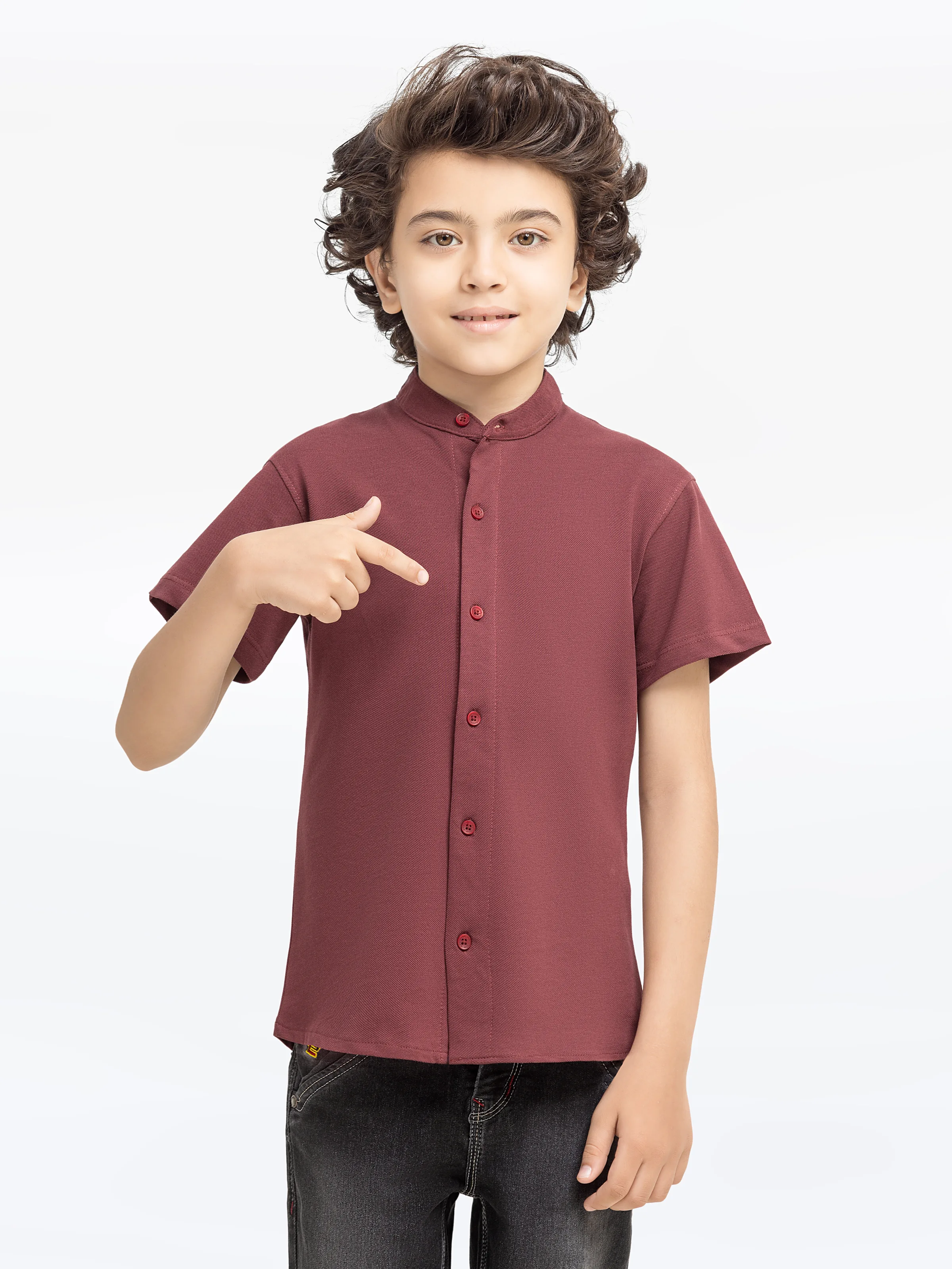 Half Sleeves Basic Shirt - EBTS24-27548