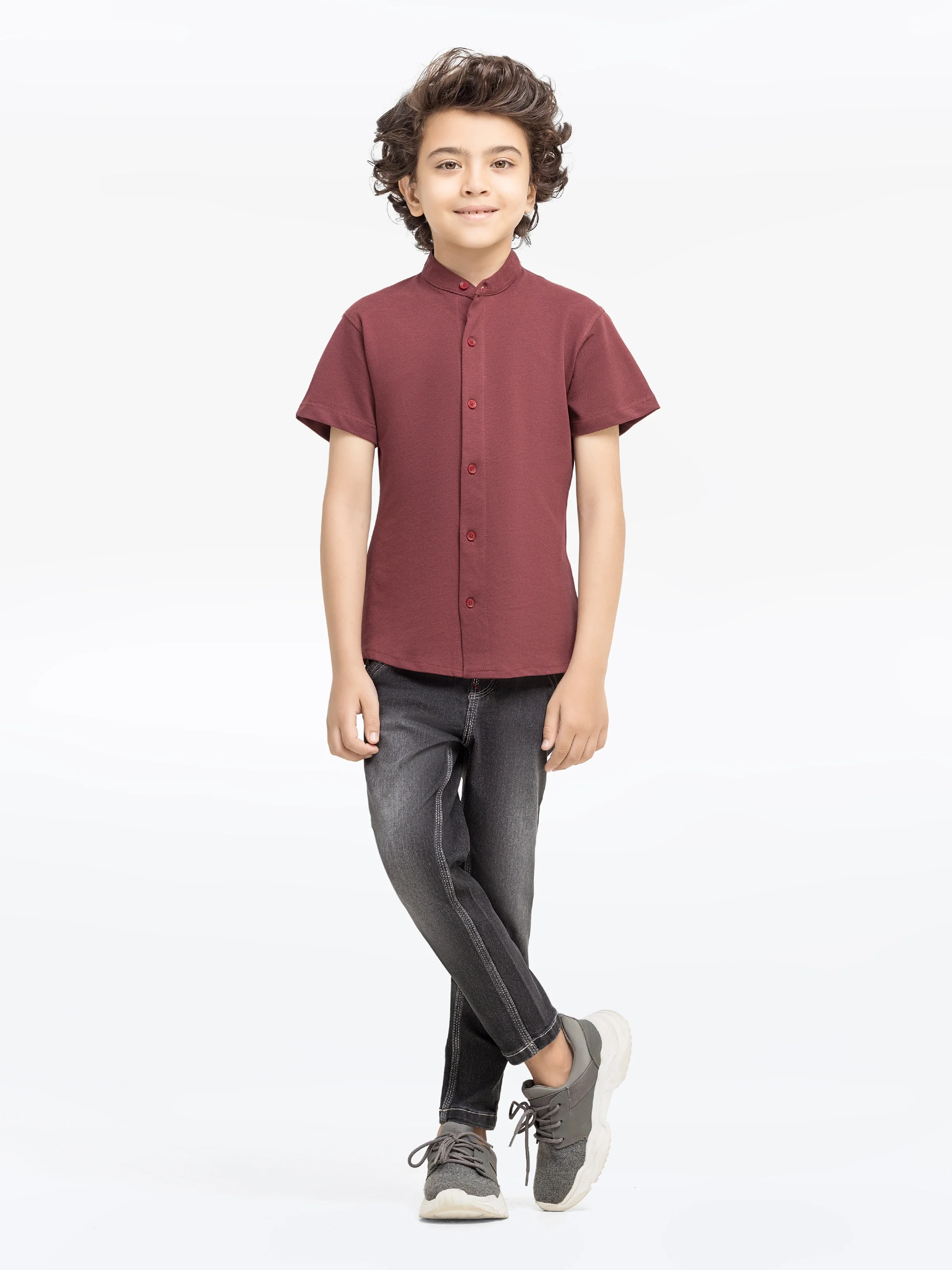 Half Sleeves Basic Shirt - EBTS24-27548 - Image 2