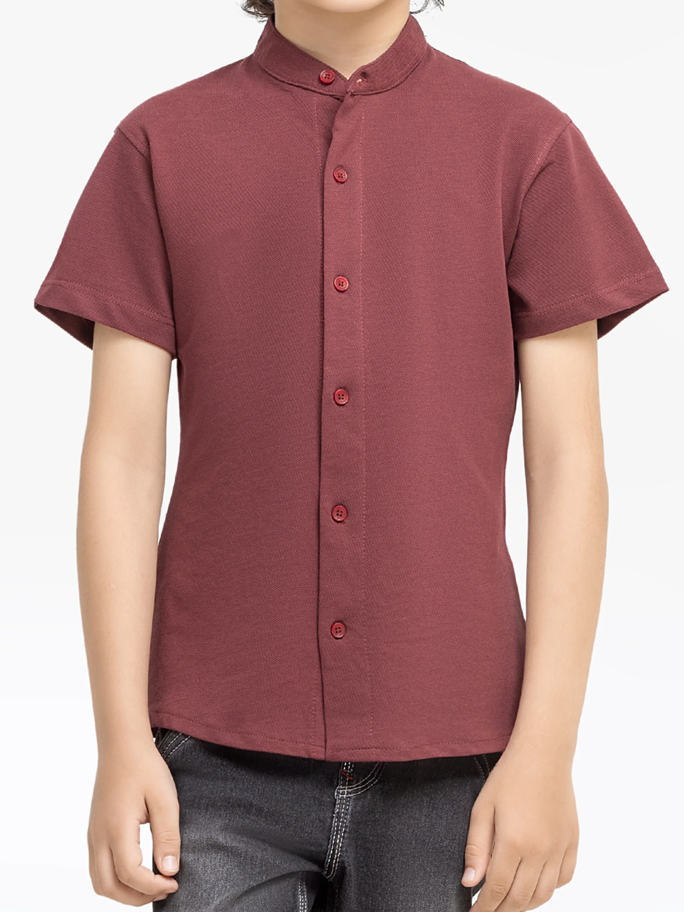 Half Sleeves Basic Shirt - EBTS24-27548 - Image 3