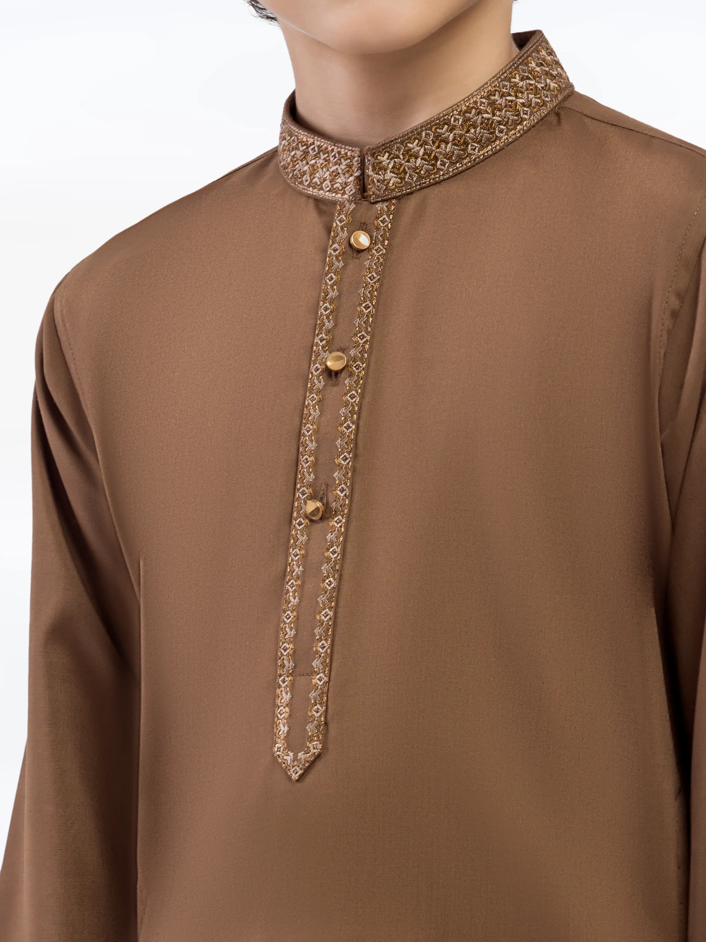 Embroidered Blended Shalwar Kameez - EBTKS5-4040 - Image 3