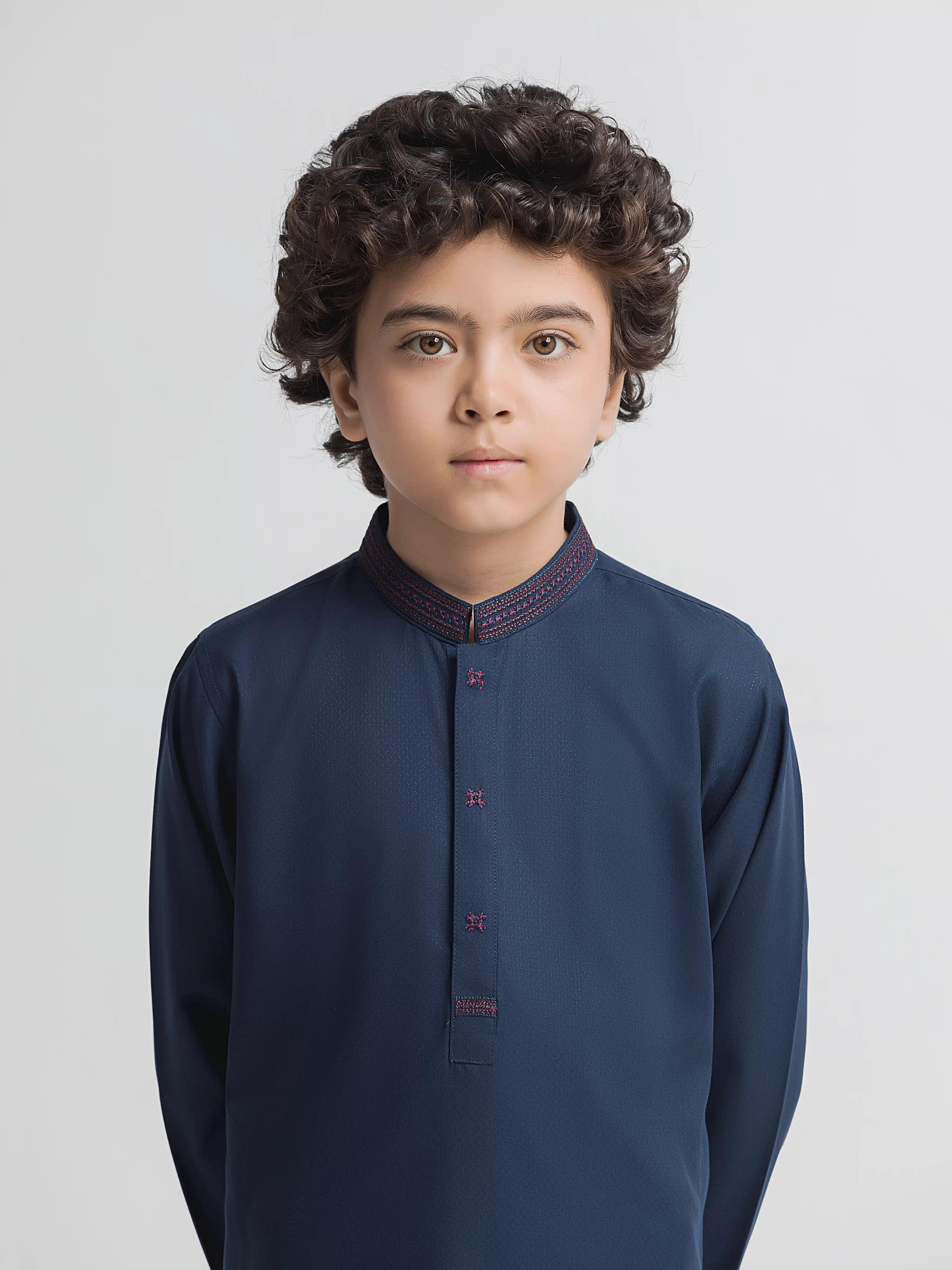 Embroidered Dobby Shalwar Kameez - EBTKS6-4118 - Image 2