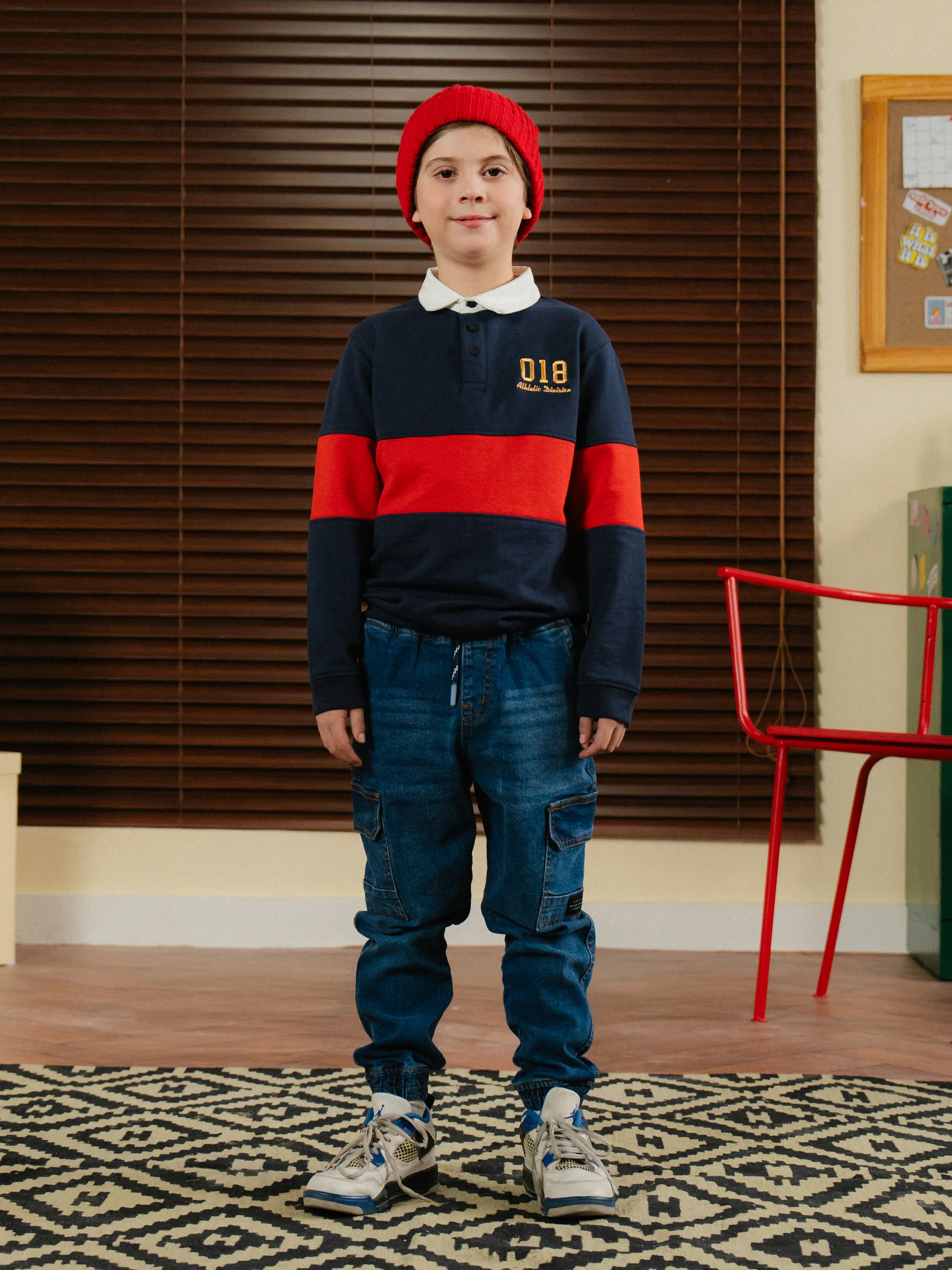 Polo Color-Block Sweatshirt - EBTSS24-004