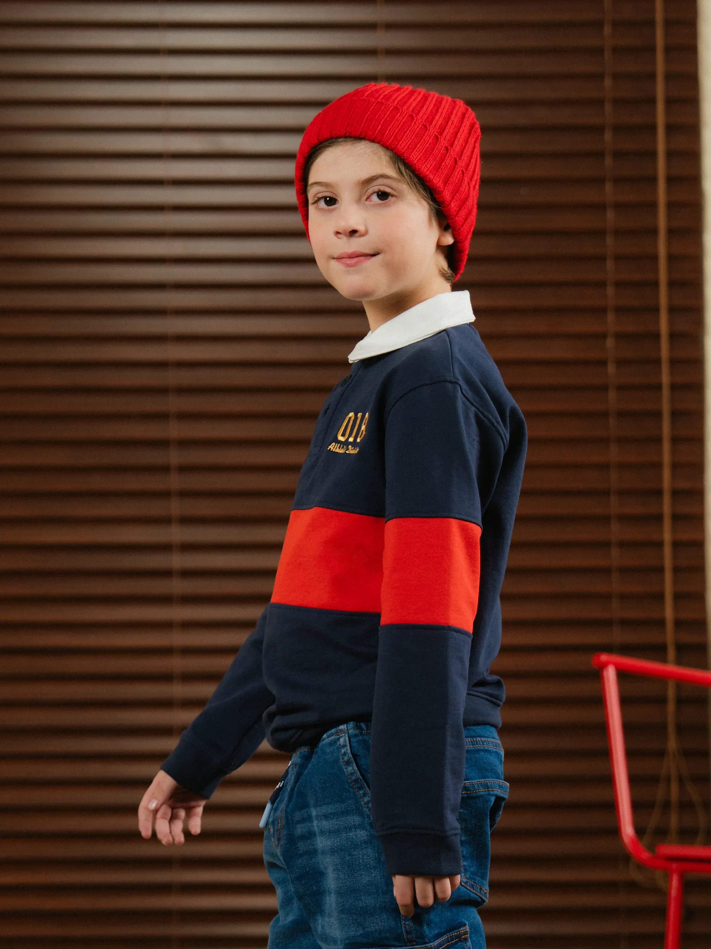 Polo Color-Block Sweatshirt - EBTSS24-004 - Image 5