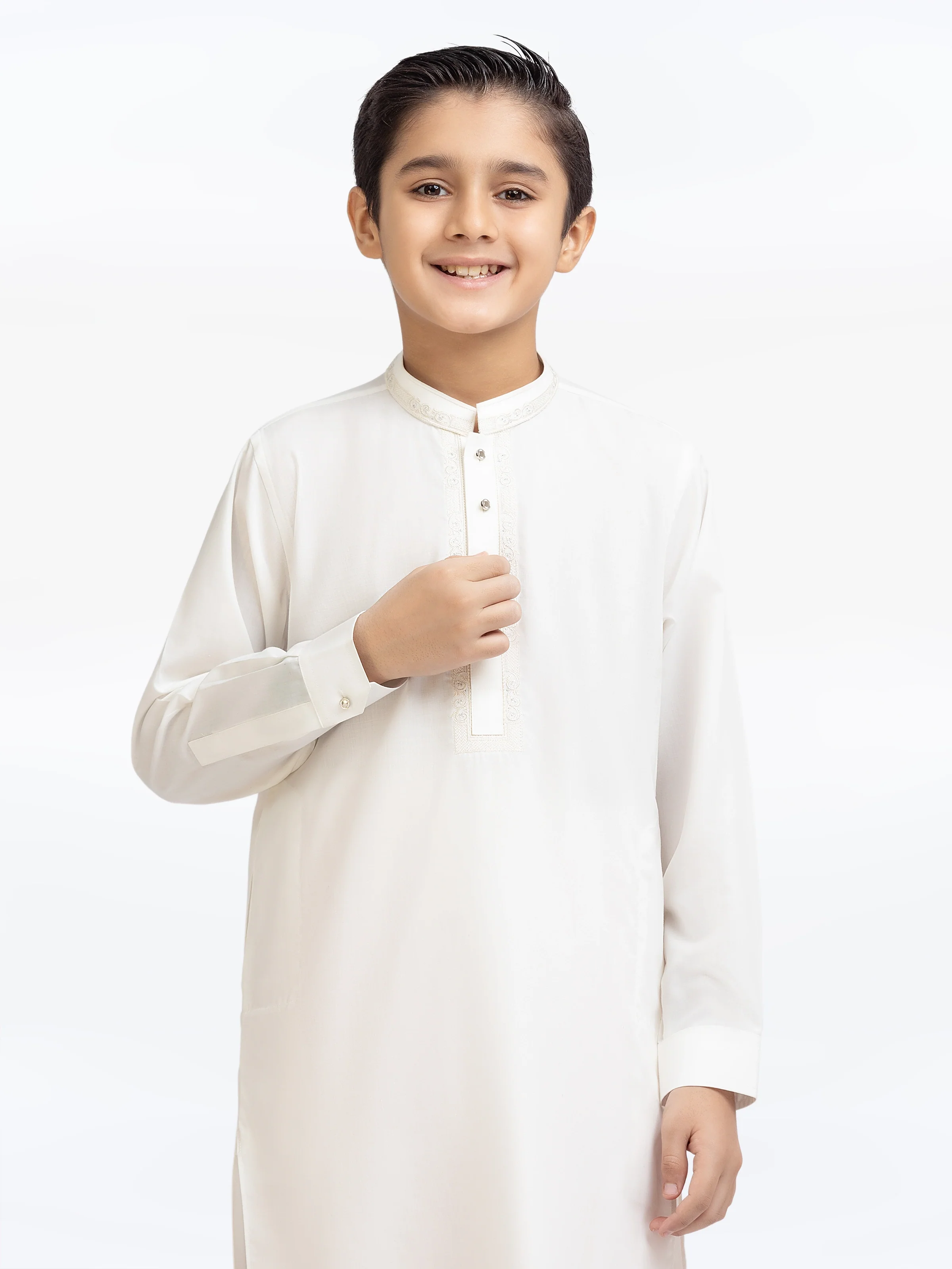 Embroidered Blended Shalwar Kameez - EBTKS5-4018 - Image 2