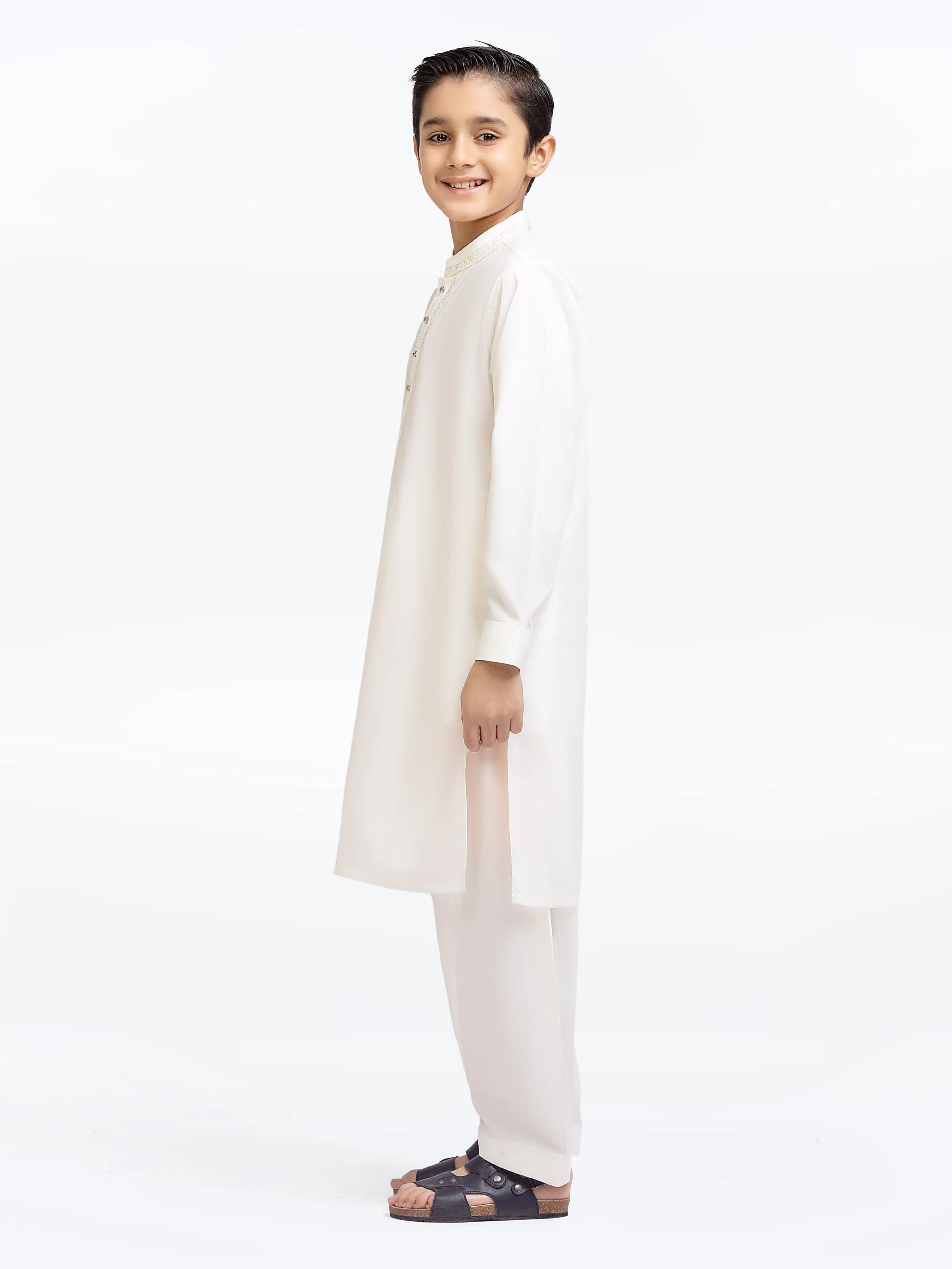 Embroidered Blended Shalwar Kameez - EBTKS5-4018 - Image 4