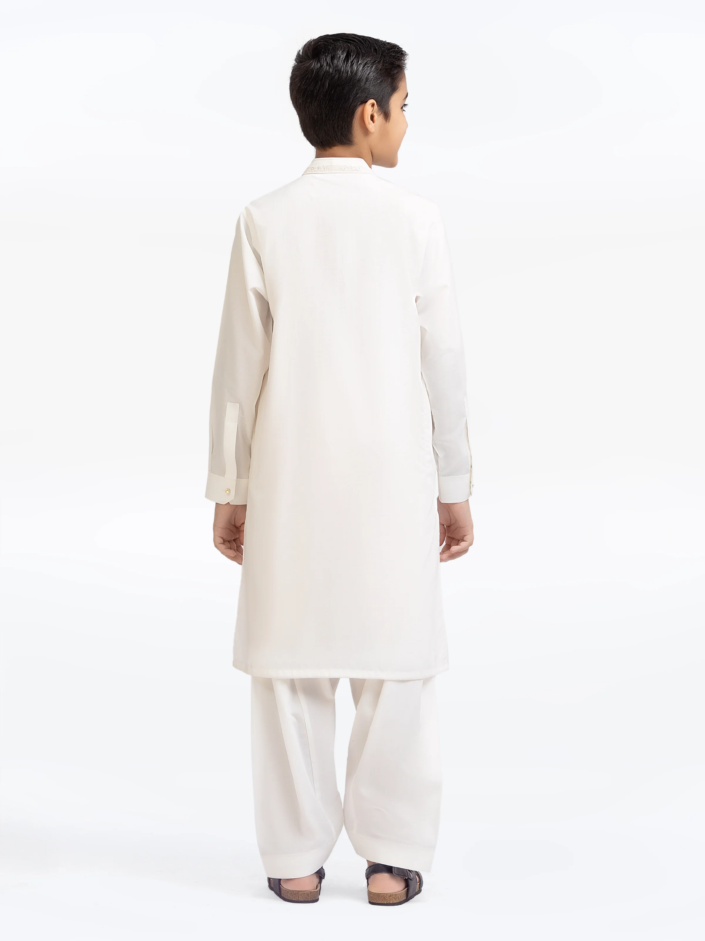 Embroidered Blended Shalwar Kameez - EBTKS5-4018 - Image 5