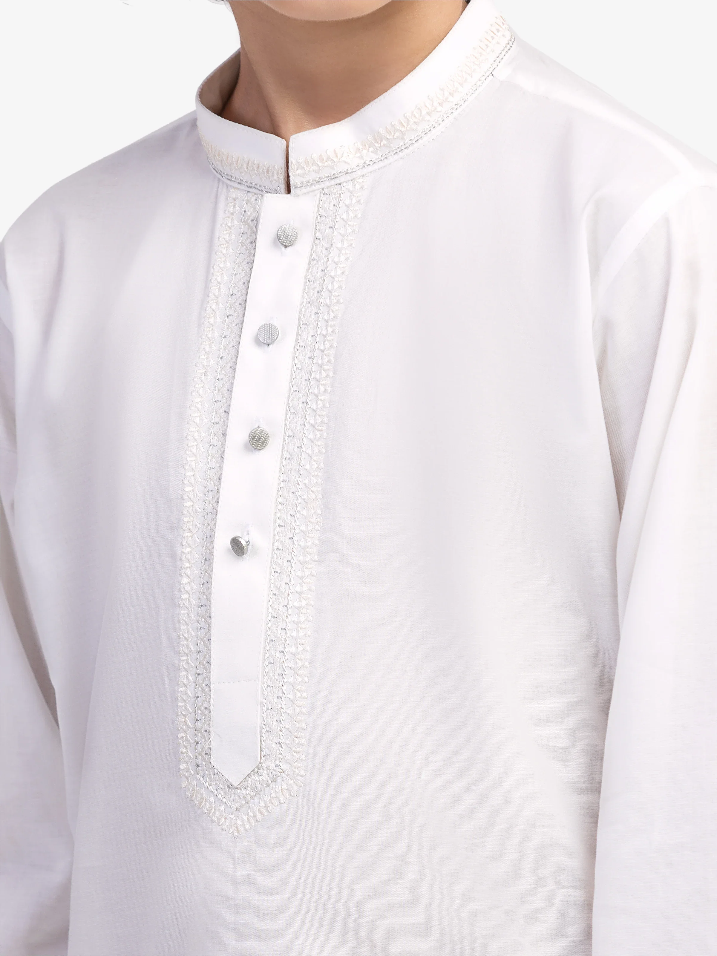 Embroidered Blended Shalwar Kameez - EBTKS5-4045 - Image 3