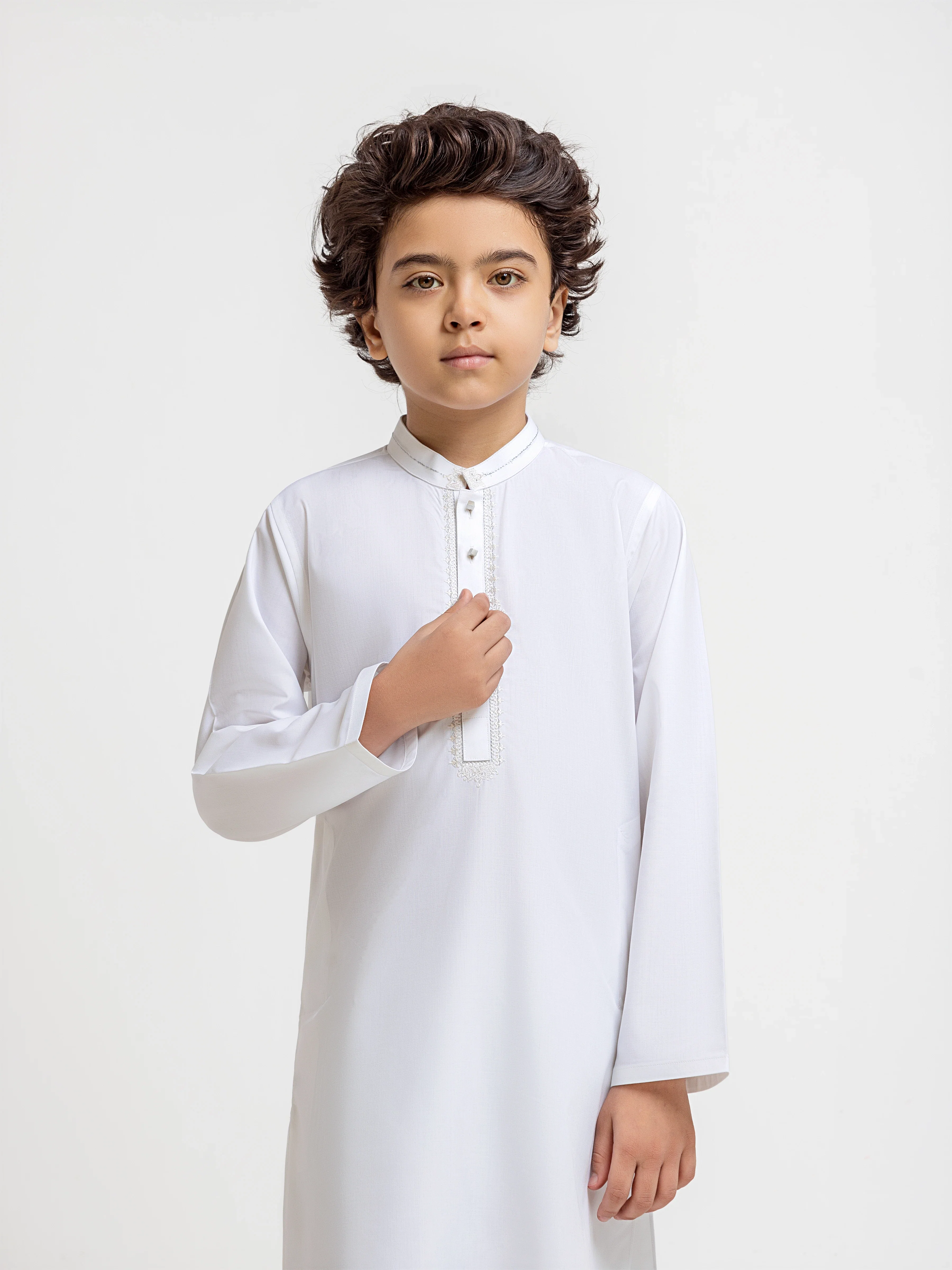 Embroidered Blended Shalwar Kameez - EBTKS5-4077 - Image 2