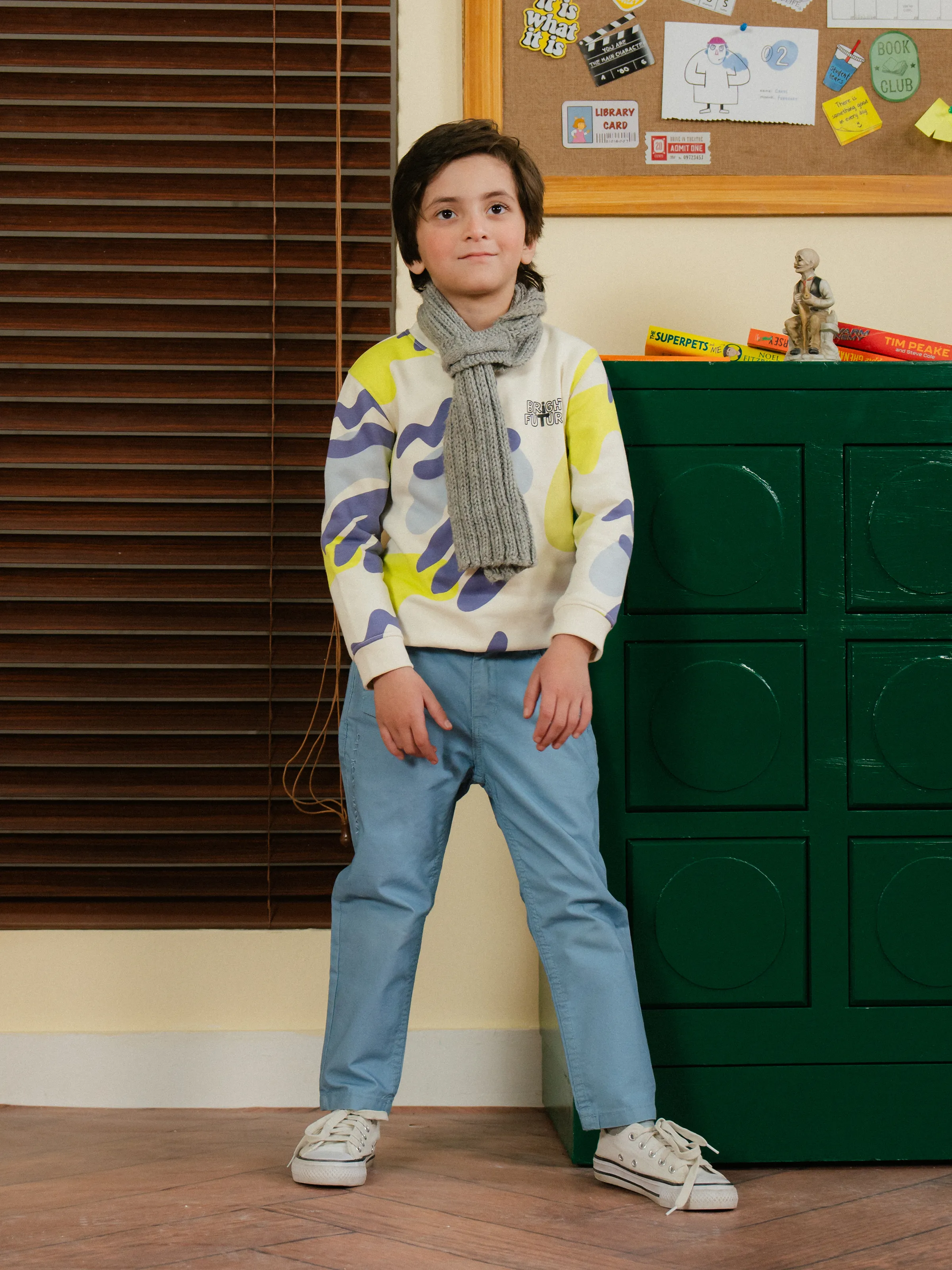 Crew Neck All Over Print Sweatshirt - EBTSS24-017