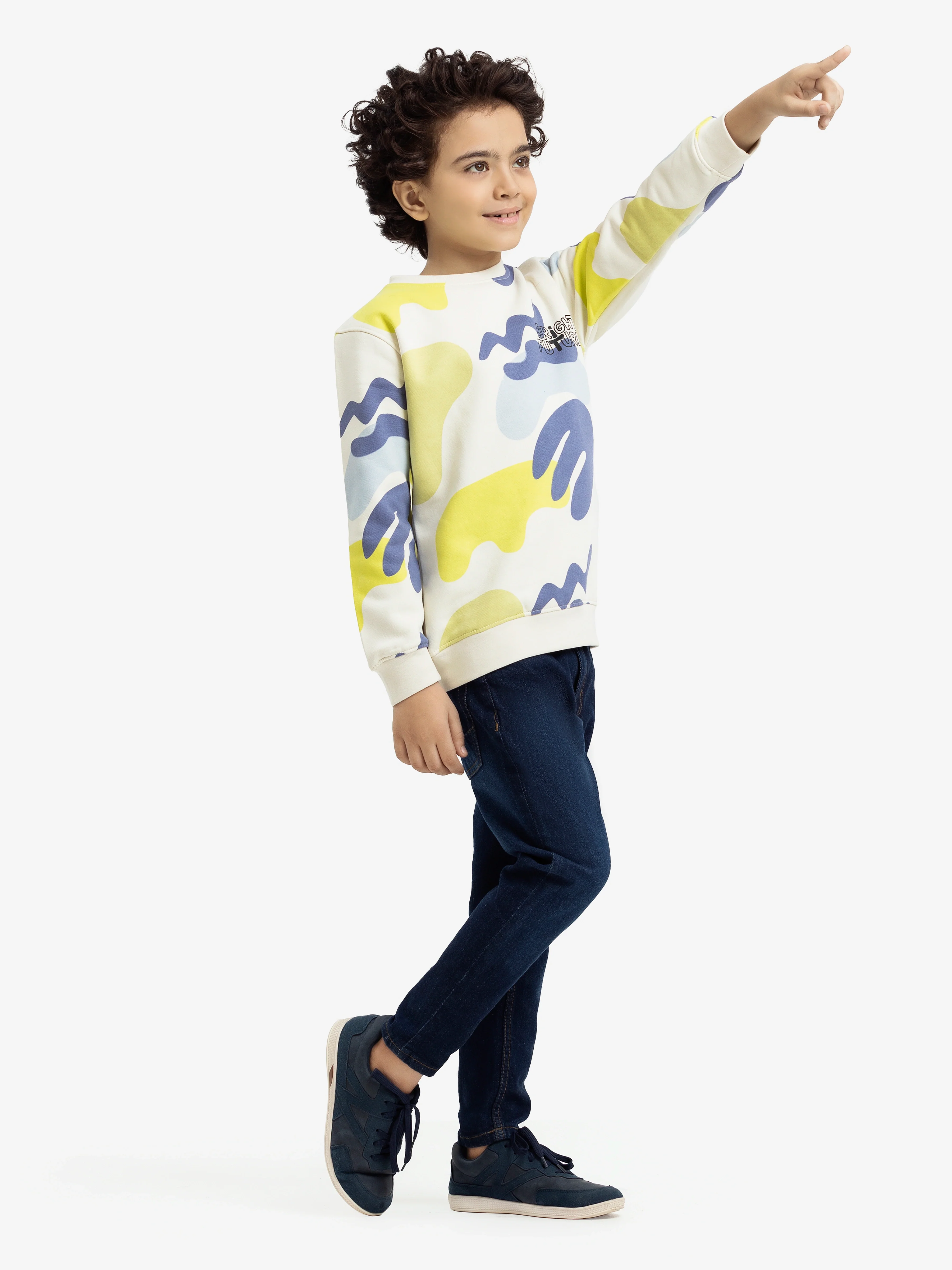 Crew Neck All Over Print Sweatshirt - EBTSS24-017 - Image 3