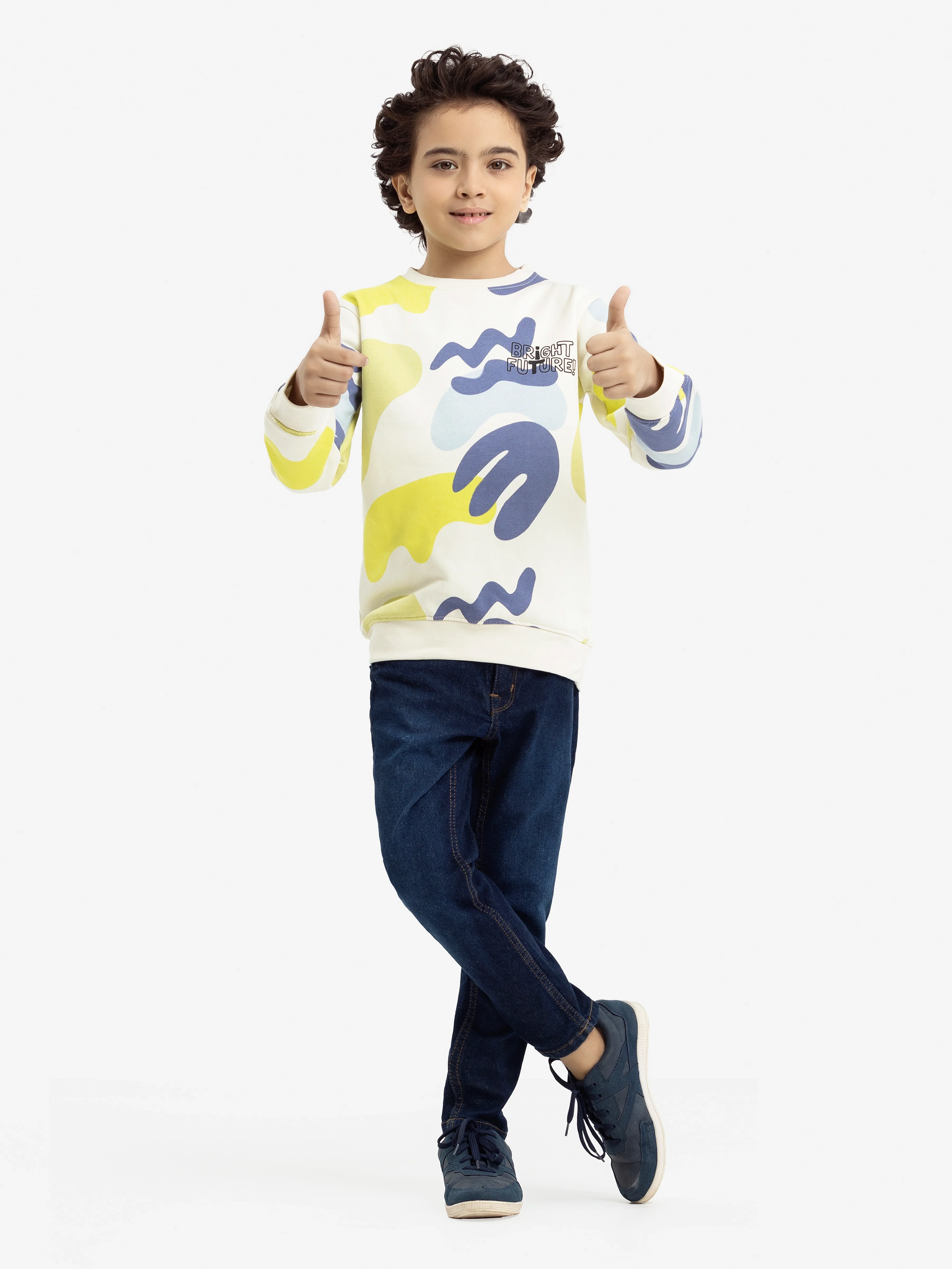 Crew Neck All Over Print Sweatshirt - EBTSS24-017 - Image 5