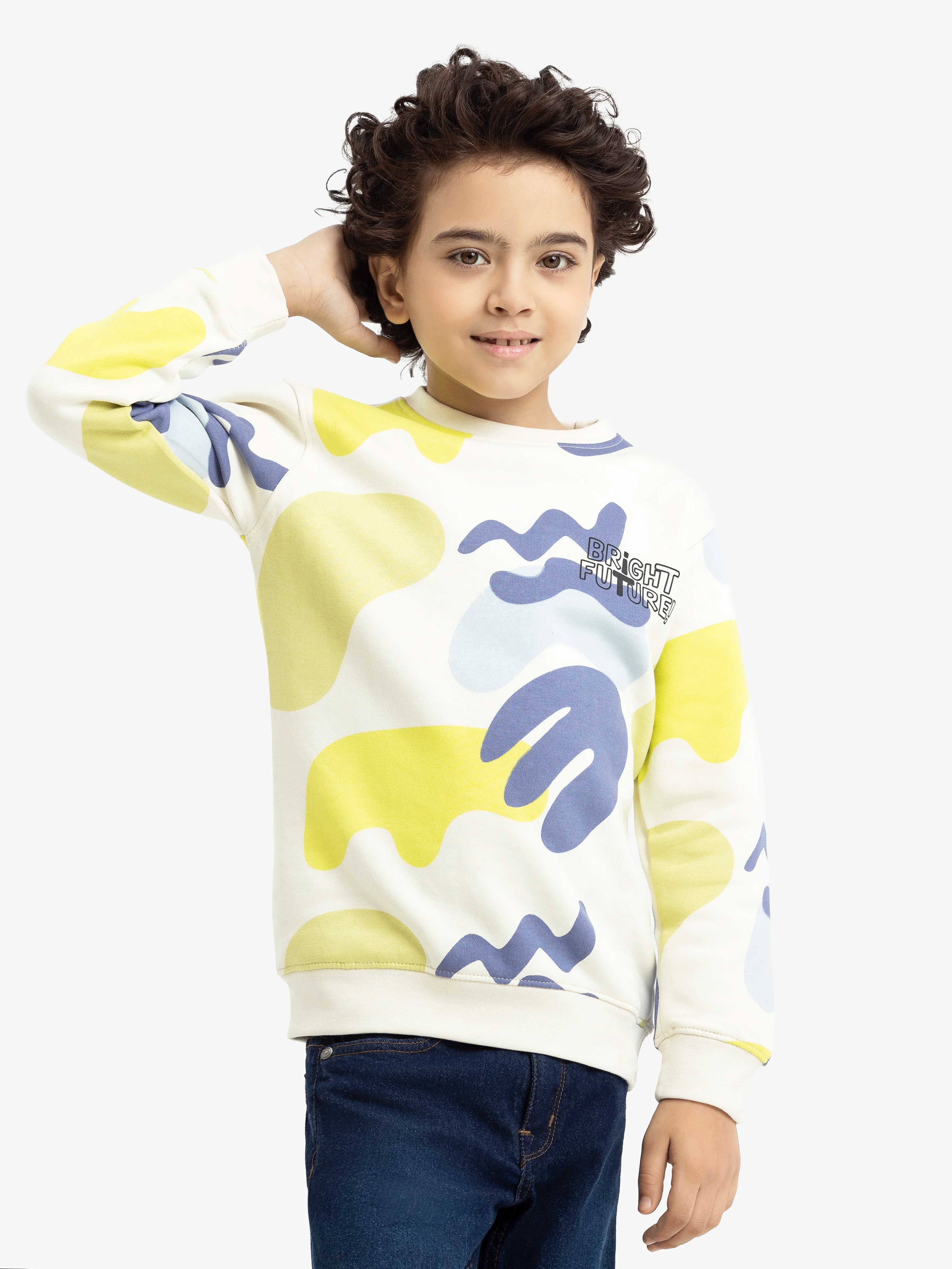 Crew Neck All Over Print Sweatshirt - EBTSS24-017 - Image 6