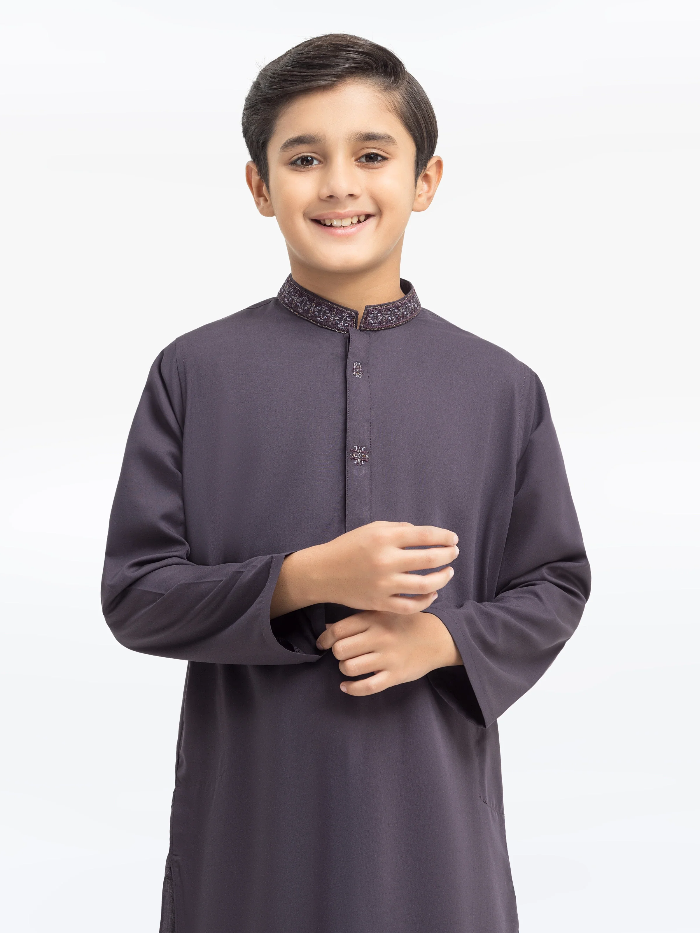 Embroidered Blended Shalwar Kameez - EBTKS5-4012 - Image 2