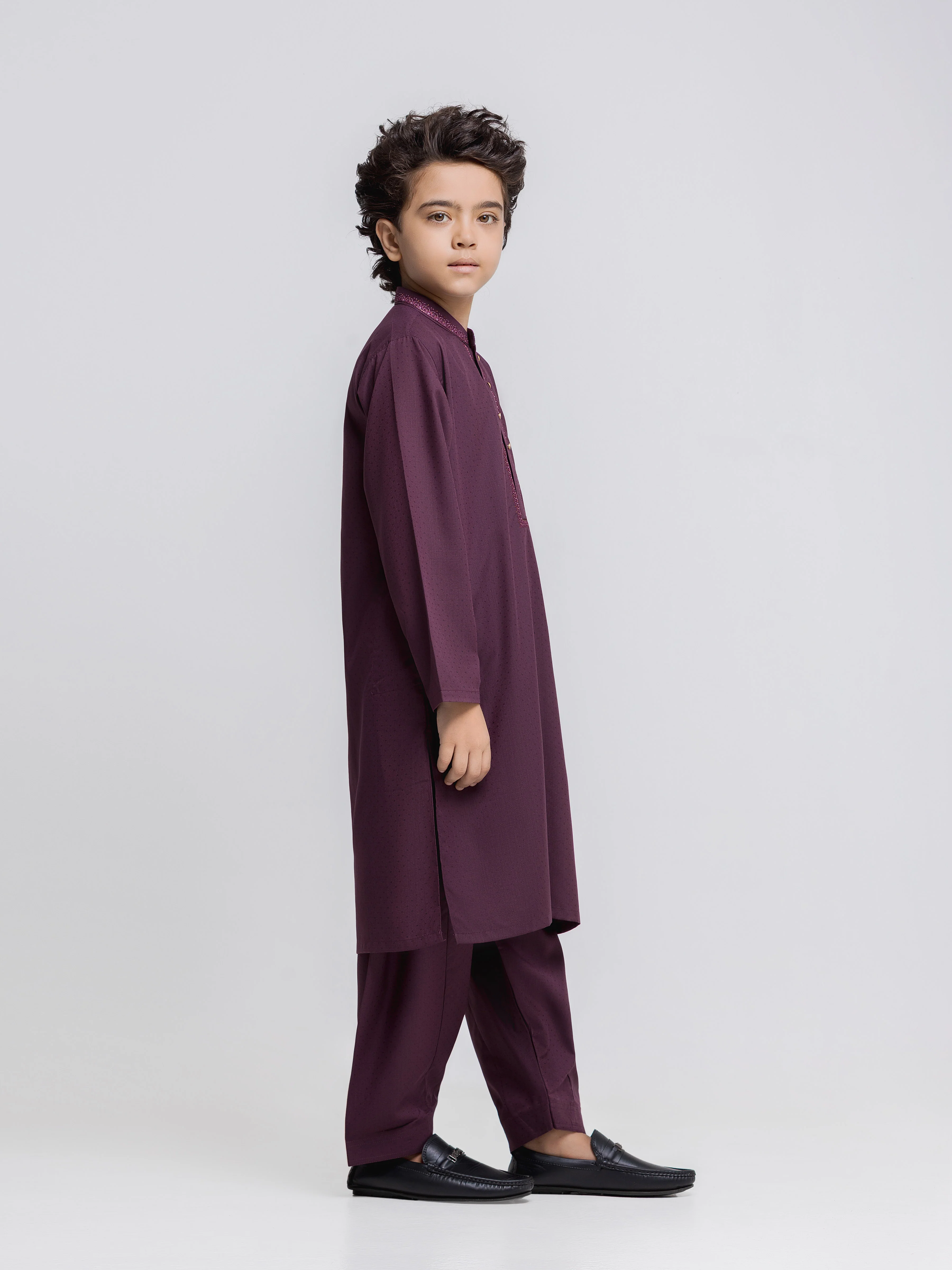 Embroidered Blended Shalwar Kameez - EBTKS6-4096 - Image 5