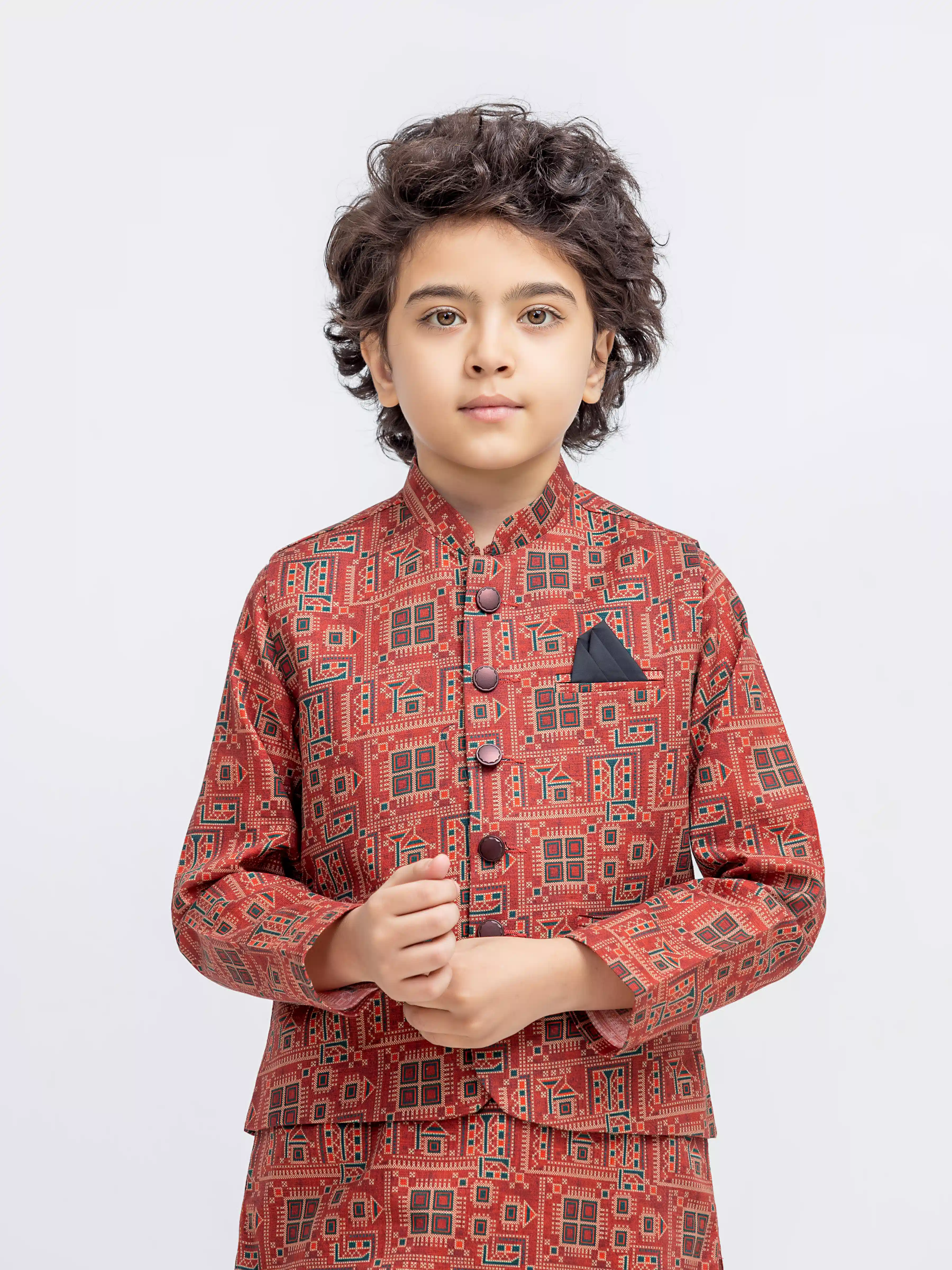 Khaddar Waistcoat Suit - ECBTWCS5-060 - Image 2
