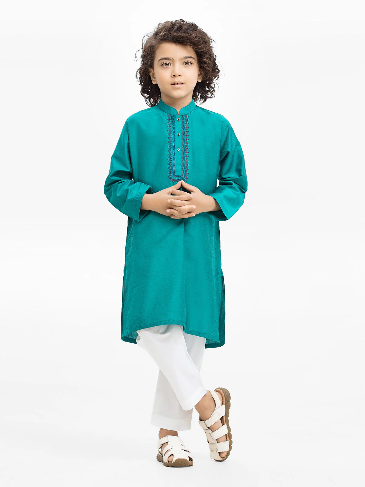 Embroidered Blended Kurta - EBTKC24-017