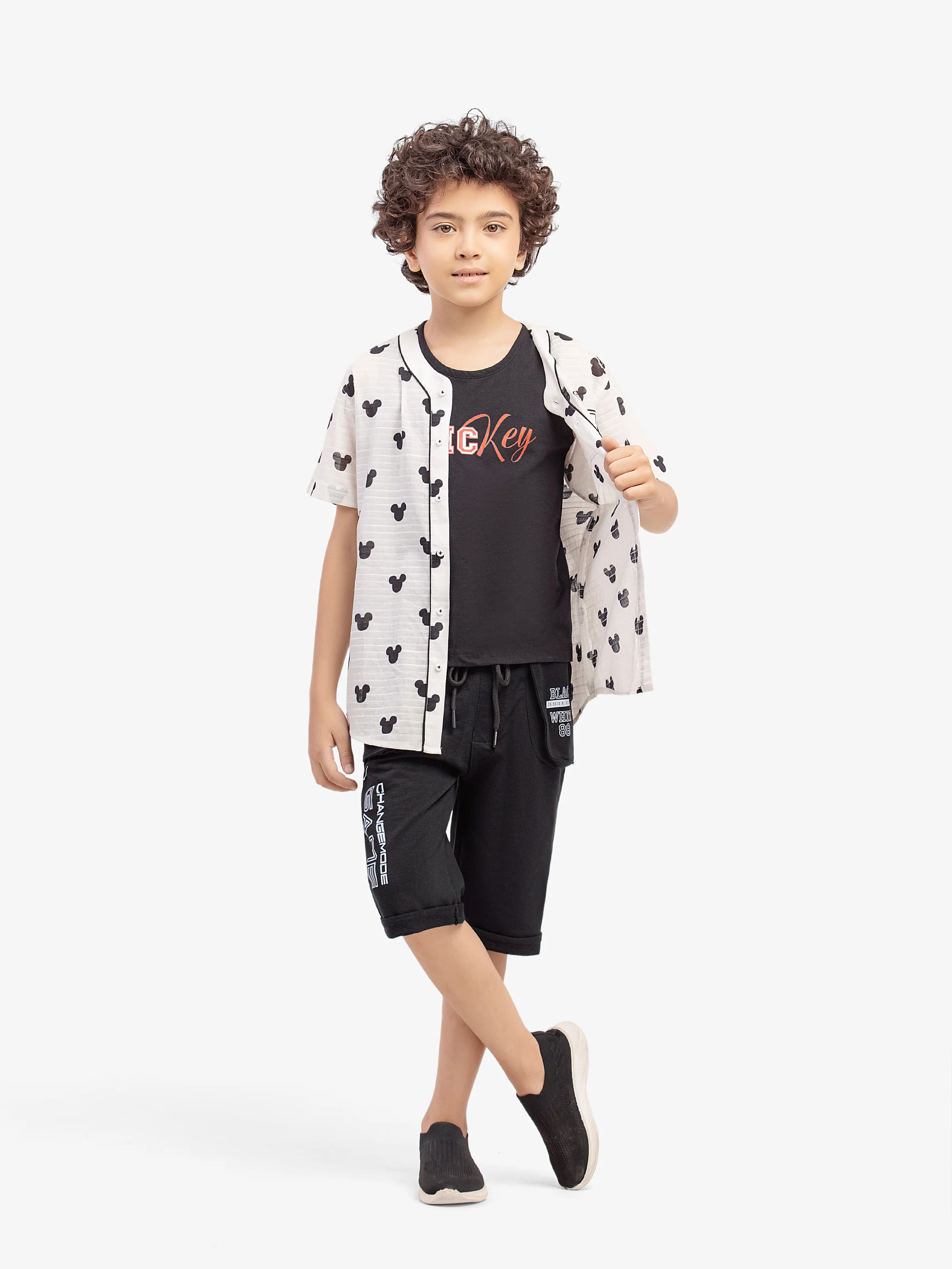 Half Sleeves Printed Shirt - EBTS5-27635-2P - Image 2