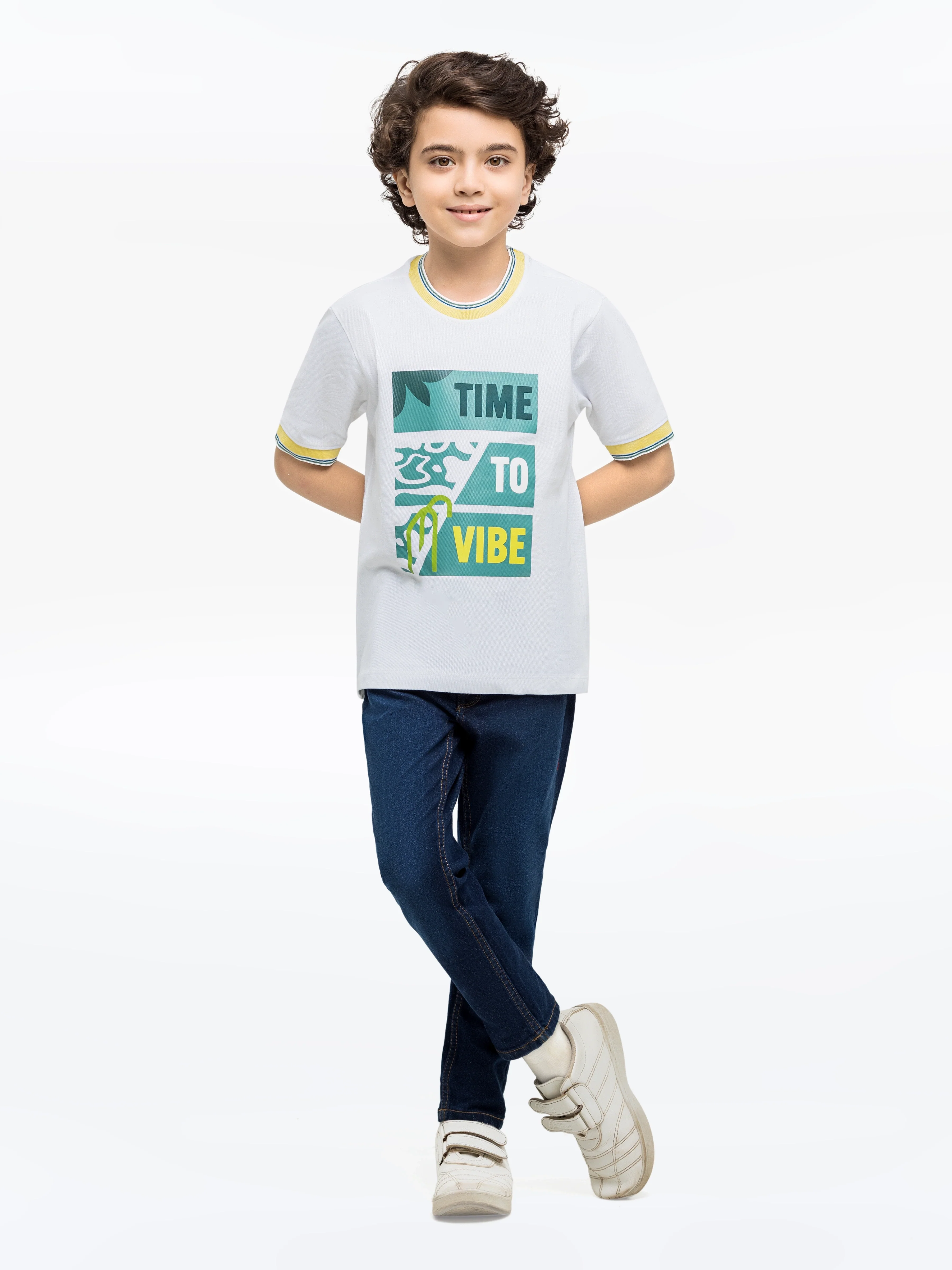Time To Vibe Ringer Tee - EBTTS24-070 - Image 2