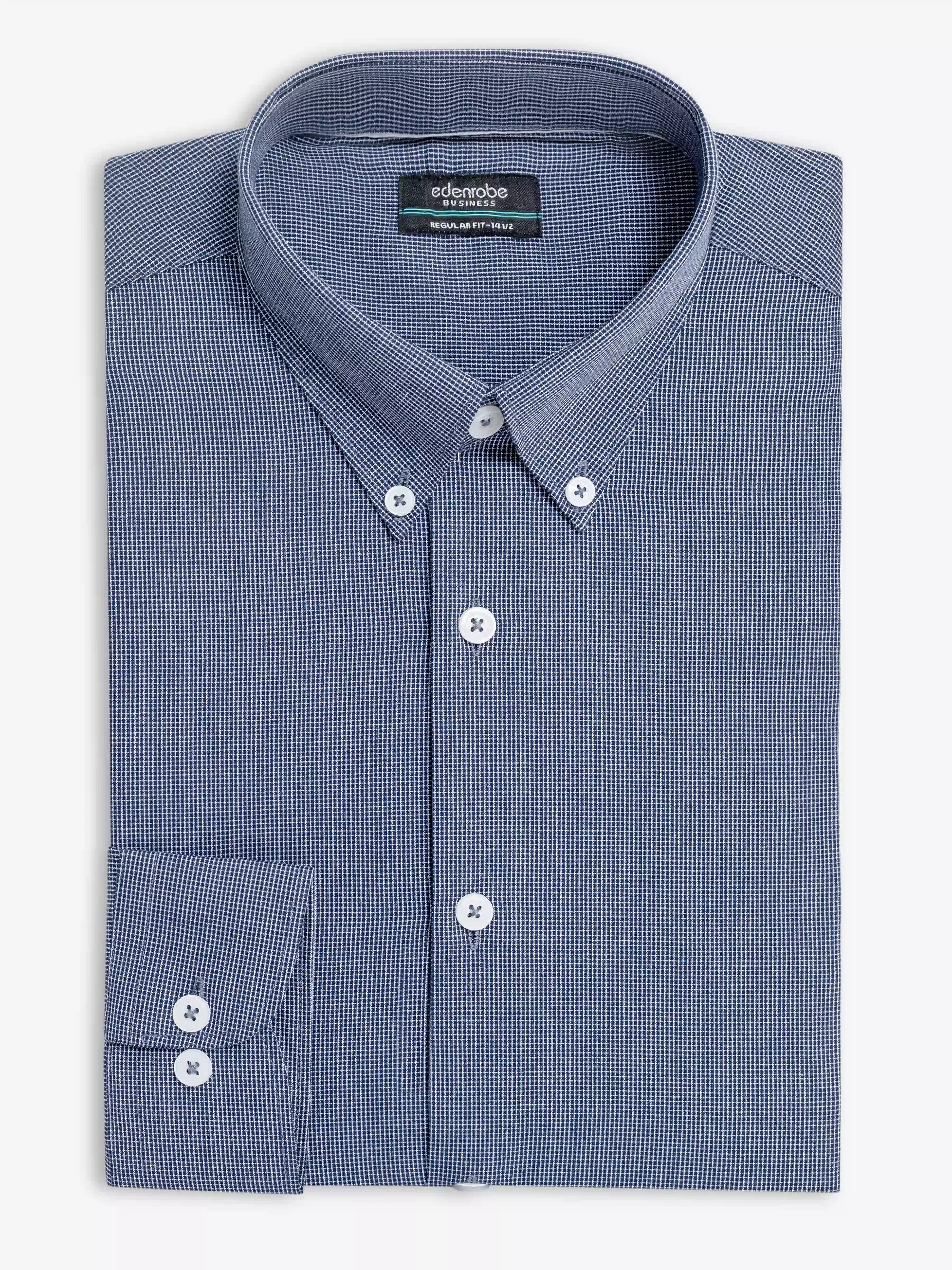 Business Check Shirt - EMTSB6-241