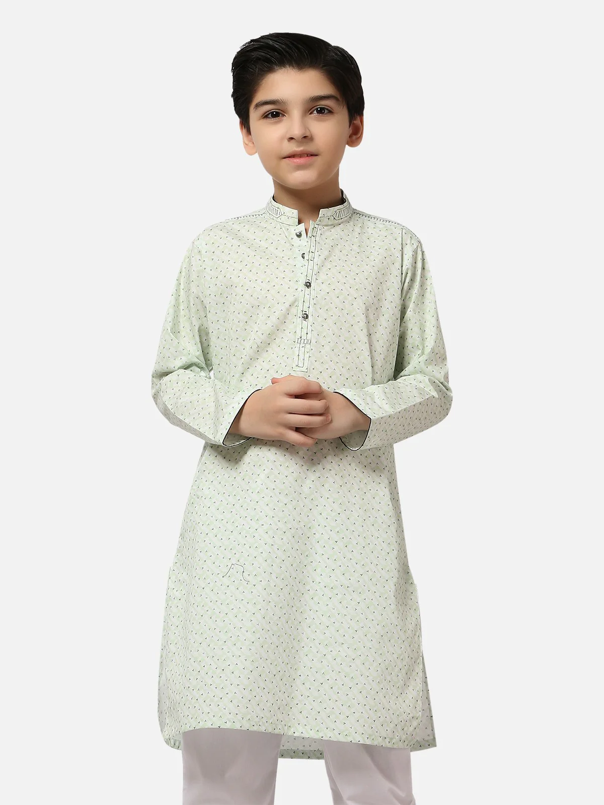 Embroidered Cotton Kurta - EBTK20-3679